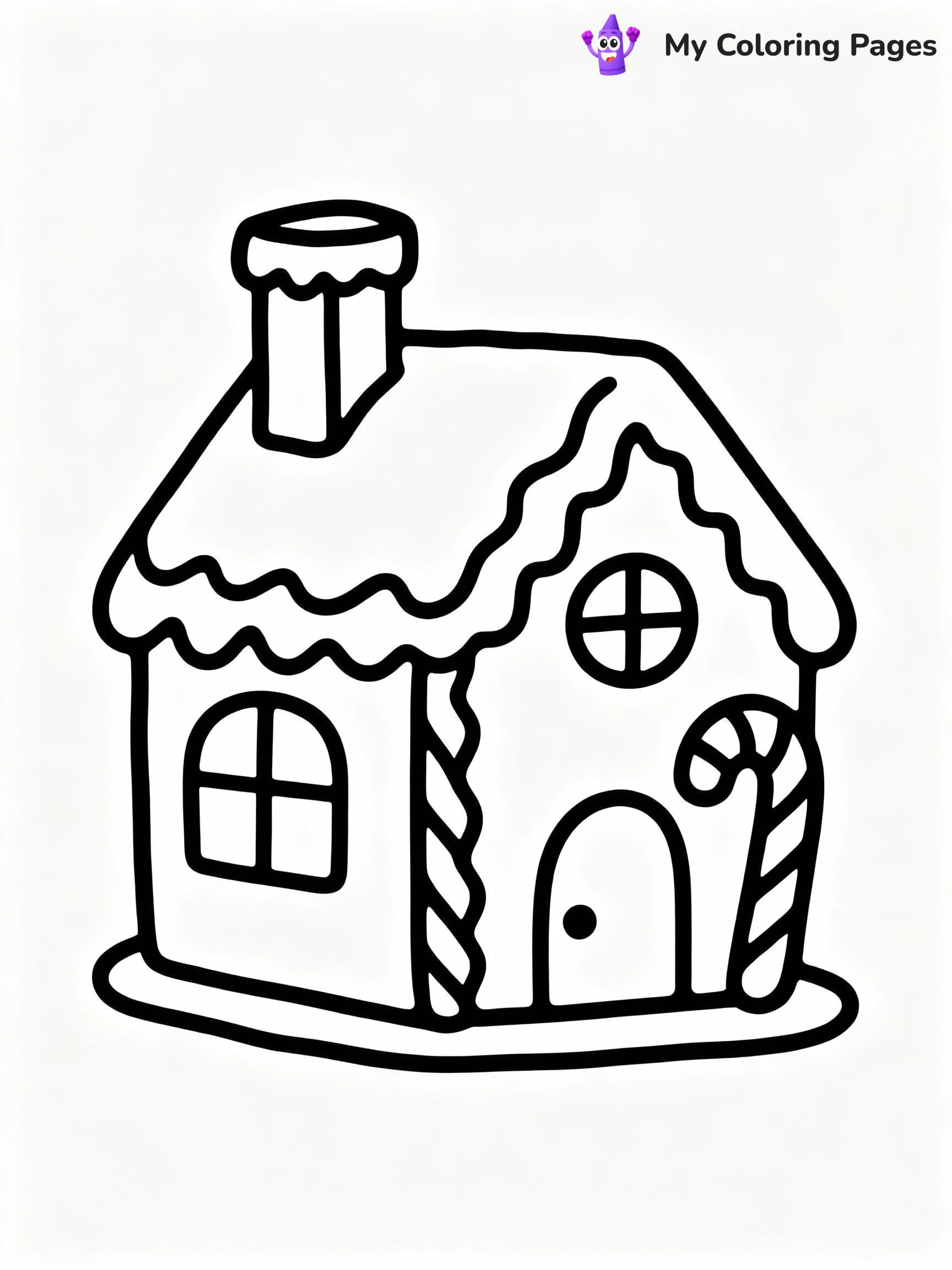 Gingerbread House Coloring Pages - 7