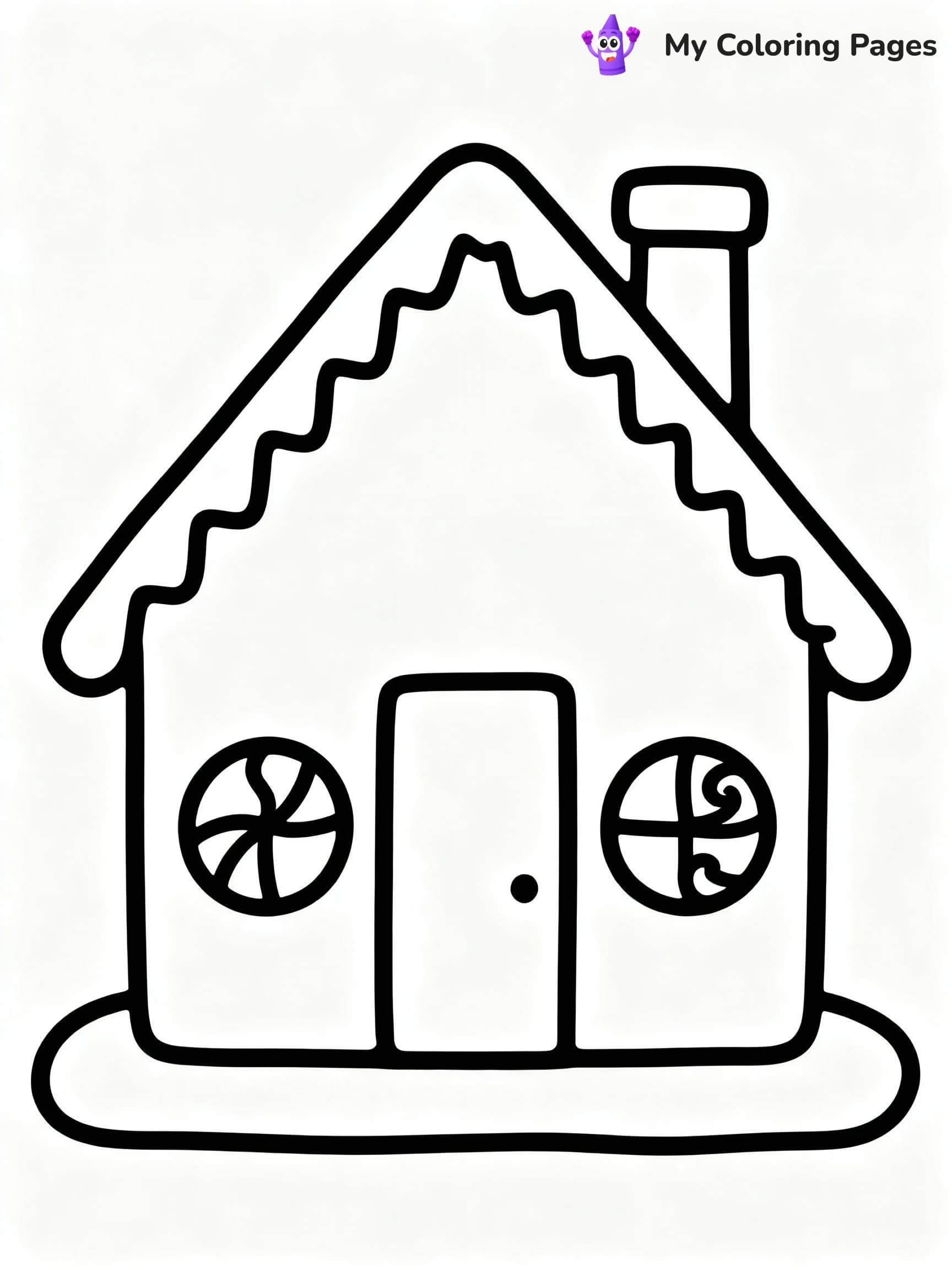 Gingerbread House Coloring Pages - 6