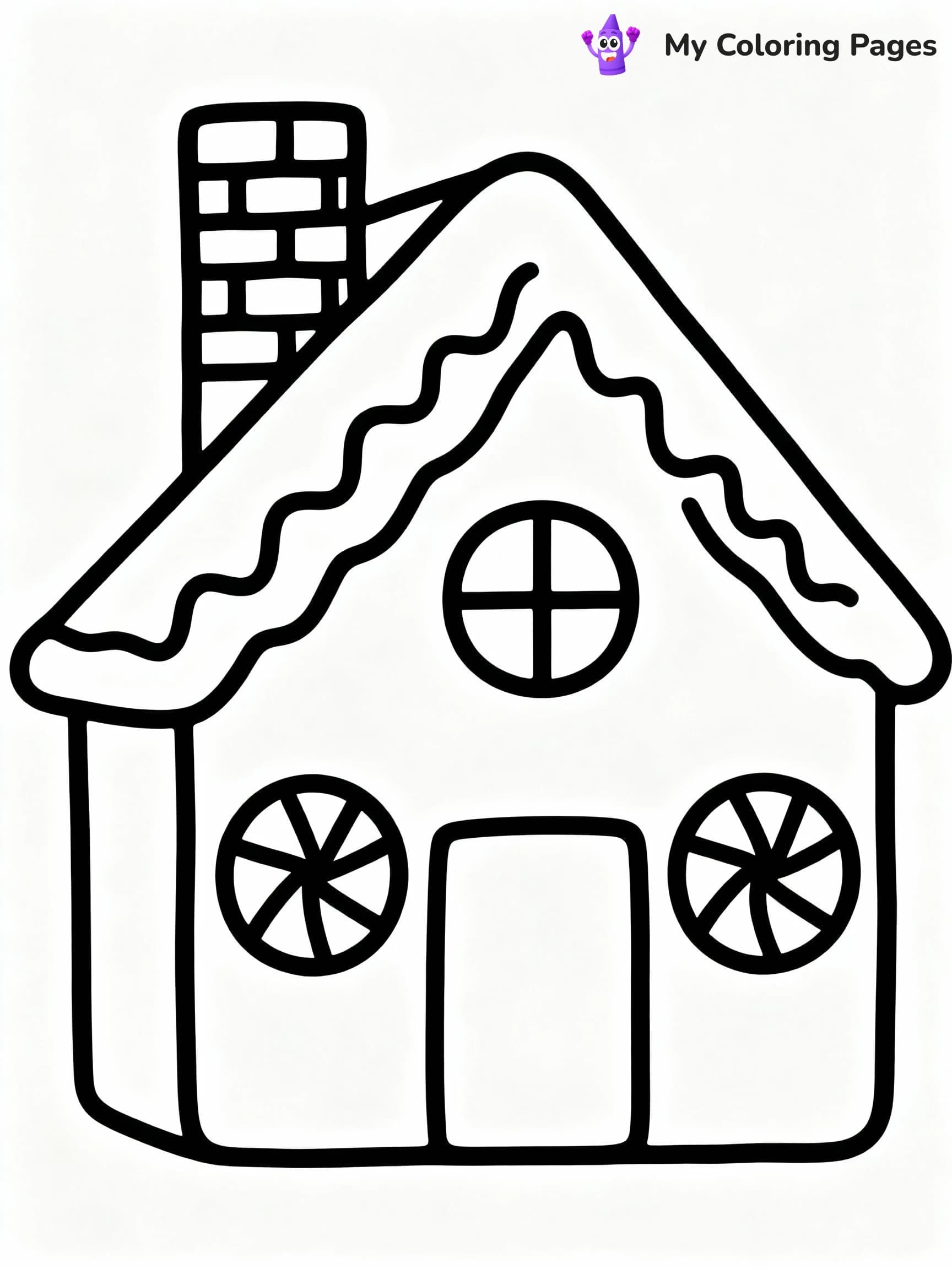 Gingerbread House Coloring Pages - 5