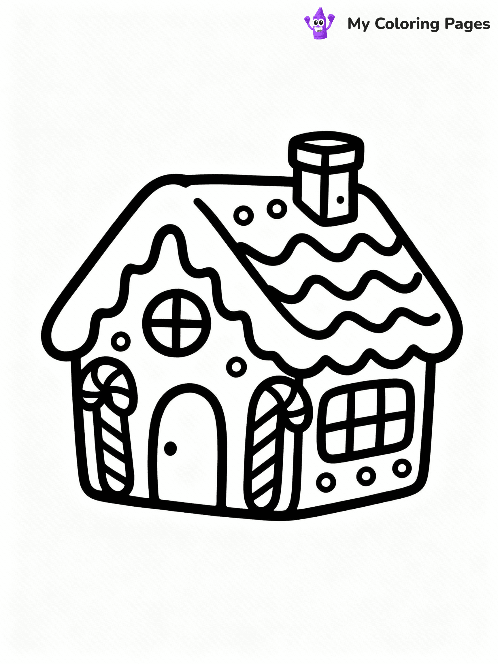 ⚠️ CRITICAL REQUIREMENT - ABSOLUTE BLACK AND WHITE ONLY ⚠️
This MUST be a BLACK AND WHITE line drawing ONLY. NO COLORS whatsoever.
- ONLY pure black lines (#000000) on pure white background (#FFFFFF)
- ABSOLUTELY NO colors, NO shading, NO gradients, NO grayscale
- If there are ANY colors in the output, the image is REJECTED
- This is a COLORING PAGE - meant to be COLORED IN by children
- The output must be UNCOLORED line art ready for coloring
⚠️ SUBJECT TO DRAW: Classic gingerbread house with a chimney, frosted roof, and peppermint accents, traditional style
(REMEMBER: Output must be BLACK AND WHITE line art only, NOT colored!)
# COLORING PAGE: BLACK OUTLINES ONLY - WHITE BACKGROUND MANDATORY
Create a **coloring book page** using EXACTLY two values: black lines, white space.
## NON-NEGOTIABLE BINARY RULES
- **ONLY #000000 (black) and #FFFFFF (white)** - NO other values exist
- **EVERY PIXEL = BLACK OR WHITE** - no gray/shading/antialiasing
- **WHITE BACKGROUND MANDATORY** - entire canvas stays white
- **ALL SHAPES HOLLOW** - everything is empty outlines waiting to be colored
- **FORBIDDEN:** fills, shading, gradients, patterns, textures, colors
- **NO SOLID REGIONS** - if it's not a thin line, it's wrong
## Universal Line Standards
- Black outlines ONLY - thin, uniform weight
- Every shape completely empty inside
- Closed contours suitable for coloring
- Simple flat illustration - zero depth/3D/realism
- **Style:** Whimsical Doodle Art Alley - rounded, friendly outlines (unless specified)
## Everything = Outline Only
- Characters/animals: hollow shapes
- Objects/clothing: empty contours
- Backgrounds/scenery: line work only
- Natural elements: outlined forms
- Dark/night areas: don't exist (use outlined symbols)
- Textures/patterns: convert to simple lines
## The Test
Can a child color EVERY white space with crayons? If any area is pre-filled/shaded/gray or colored in, it FAILS. Every shape must be waiting to receive color.
**FINAL OUTPUT**: Binary coloring page. Black lines define shapes. White spaces ready for coloring. Nothing else exists. No exceptions. Print-ready.
⚠️ FINAL REMINDER: Draw the subject "Classic gingerbread house with a chimney, frosted roof, and peppermint accents, traditional style" as BLACK AND WHITE line art. Zero colors in output.