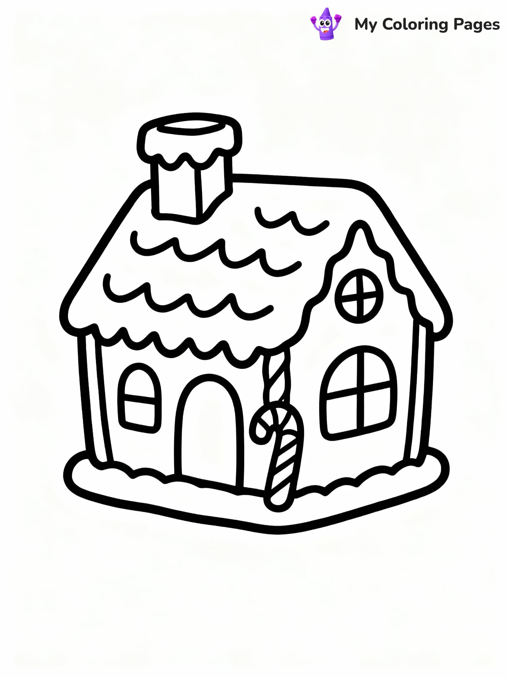 Gingerbread House Coloring Pages - 3