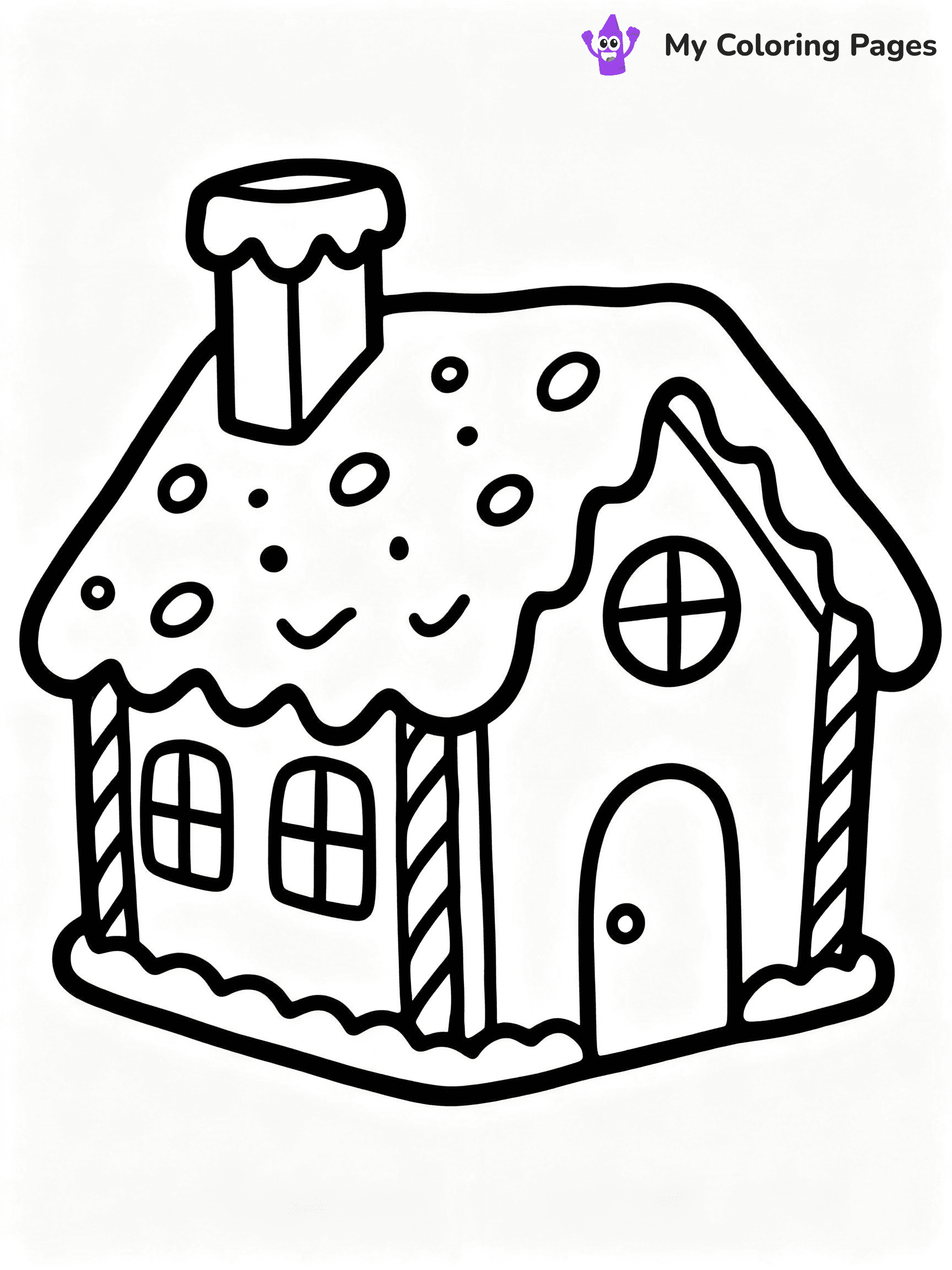 ⚠️ CRITICAL REQUIREMENT - ABSOLUTE BLACK AND WHITE ONLY ⚠️
This MUST be a BLACK AND WHITE line drawing ONLY. NO COLORS whatsoever.
- ONLY pure black lines (#000000) on pure white background (#FFFFFF)
- ABSOLUTELY NO colors, NO shading, NO gradients, NO grayscale
- If there are ANY colors in the output, the image is REJECTED
- This is a COLORING PAGE - meant to be COLORED IN by children
- The output must be UNCOLORED line art ready for coloring
⚠️ SUBJECT TO DRAW: Classic gingerbread house with a chimney, frosted roof, and peppermint accents, traditional style
(REMEMBER: Output must be BLACK AND WHITE line art only, NOT colored!)
# COLORING PAGE: BLACK OUTLINES ONLY - WHITE BACKGROUND MANDATORY
Create a **coloring book page** using EXACTLY two values: black lines, white space.
## NON-NEGOTIABLE BINARY RULES
- **ONLY #000000 (black) and #FFFFFF (white)** - NO other values exist
- **EVERY PIXEL = BLACK OR WHITE** - no gray/shading/antialiasing
- **WHITE BACKGROUND MANDATORY** - entire canvas stays white
- **ALL SHAPES HOLLOW** - everything is empty outlines waiting to be colored
- **FORBIDDEN:** fills, shading, gradients, patterns, textures, colors
- **NO SOLID REGIONS** - if it's not a thin line, it's wrong
## Universal Line Standards
- Black outlines ONLY - thin, uniform weight
- Every shape completely empty inside
- Closed contours suitable for coloring
- Simple flat illustration - zero depth/3D/realism
- **Style:** Whimsical Doodle Art Alley - rounded, friendly outlines (unless specified)
## Everything = Outline Only
- Characters/animals: hollow shapes
- Objects/clothing: empty contours
- Backgrounds/scenery: line work only
- Natural elements: outlined forms
- Dark/night areas: don't exist (use outlined symbols)
- Textures/patterns: convert to simple lines
## The Test
Can a child color EVERY white space with crayons? If any area is pre-filled/shaded/gray or colored in, it FAILS. Every shape must be waiting to receive color.
**FINAL OUTPUT**: Binary coloring page. Black lines define shapes. White spaces ready for coloring. Nothing else exists. No exceptions. Print-ready.
⚠️ FINAL REMINDER: Draw the subject "Classic gingerbread house with a chimney, frosted roof, and peppermint accents, traditional style" as BLACK AND WHITE line art. Zero colors in output.