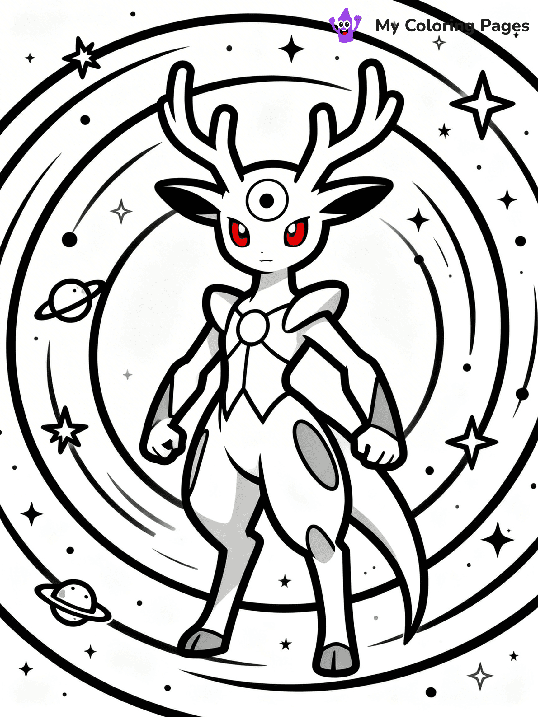 Arceus Coloring Pages - 17