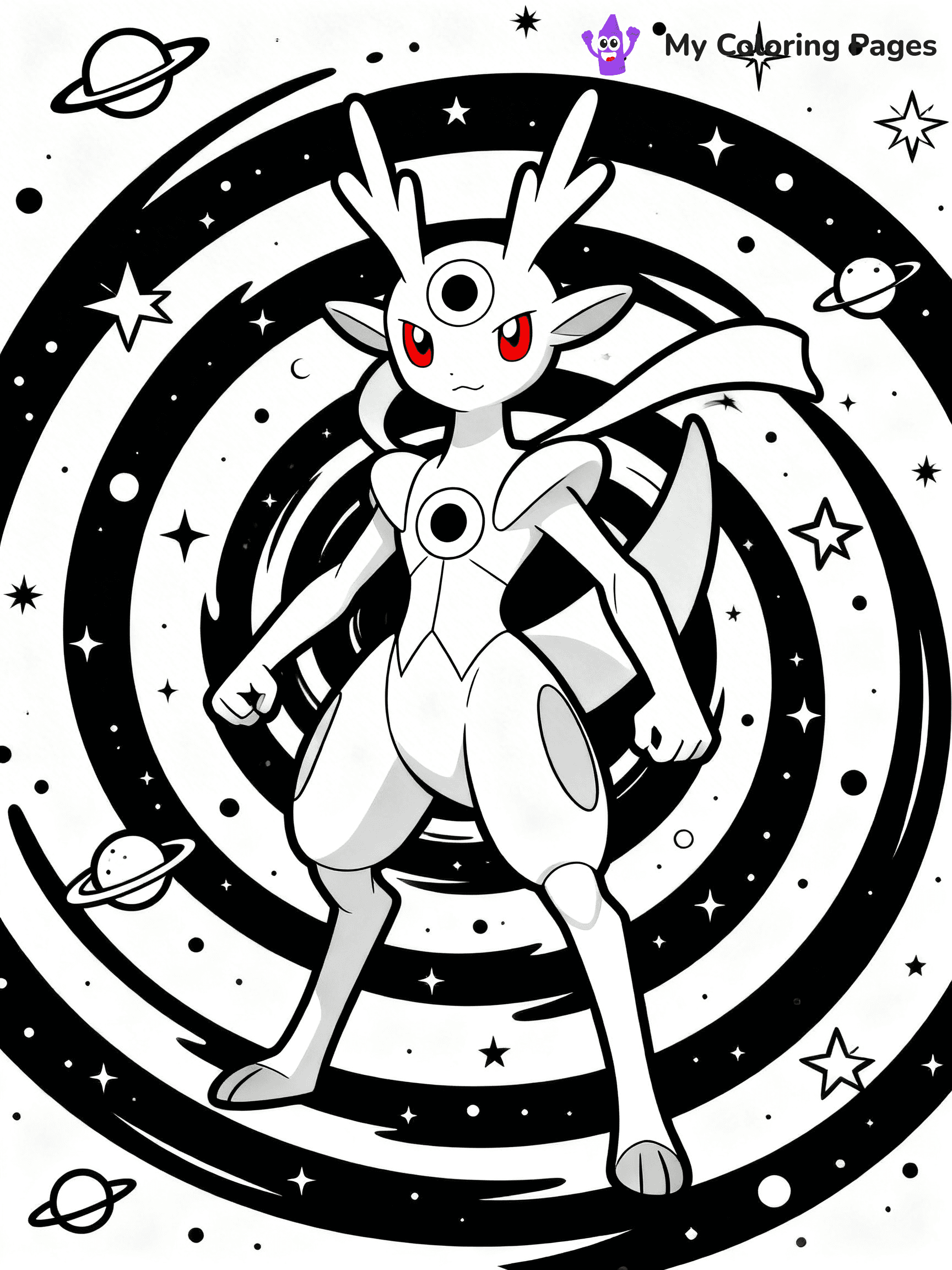 Arceus Coloring Pages - 16