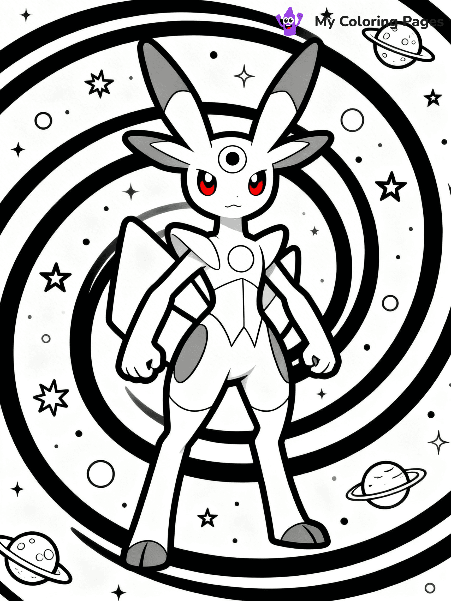 Arceus Coloring Pages - 14
