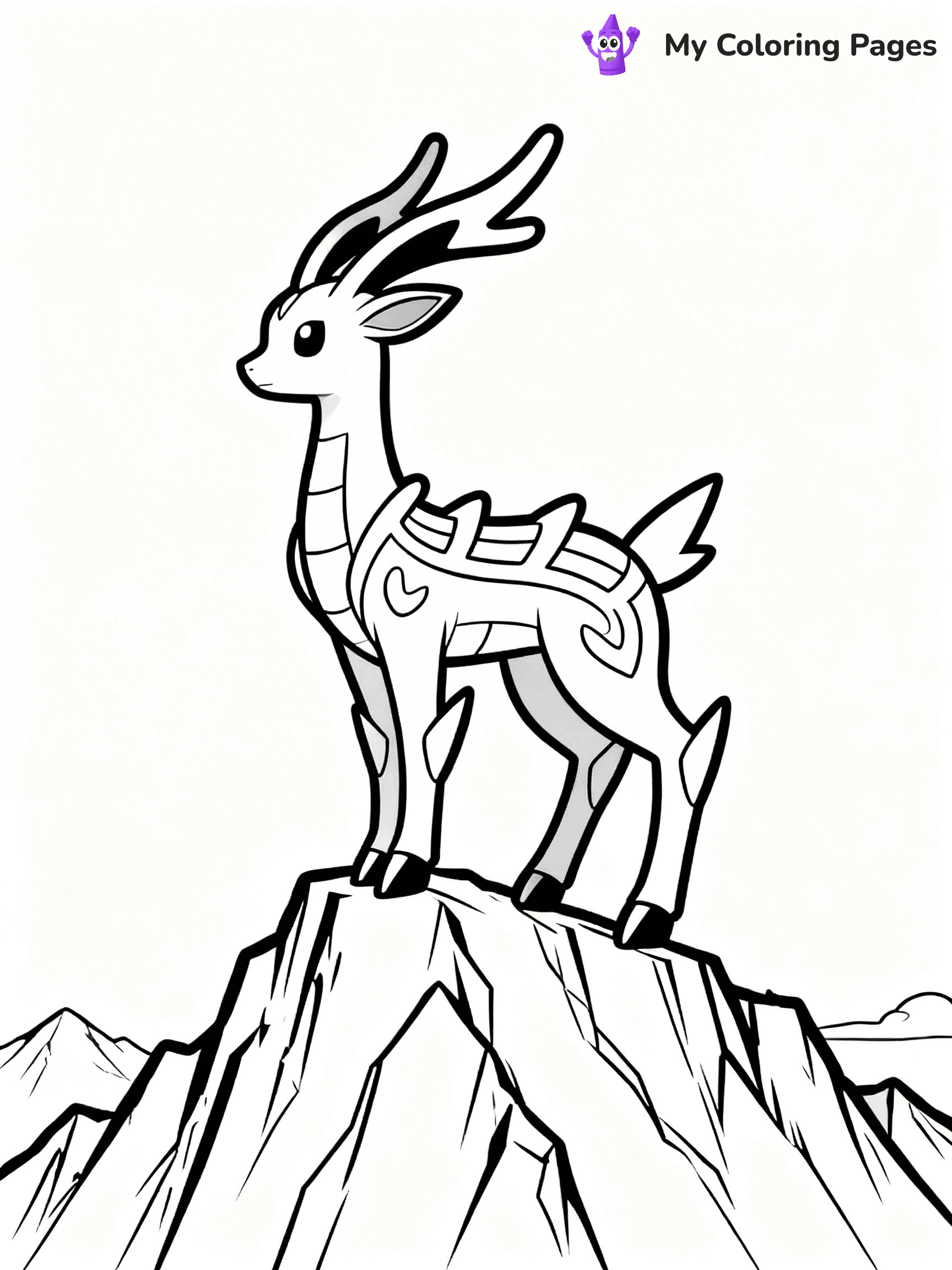 Arceus Coloring Pages - 12