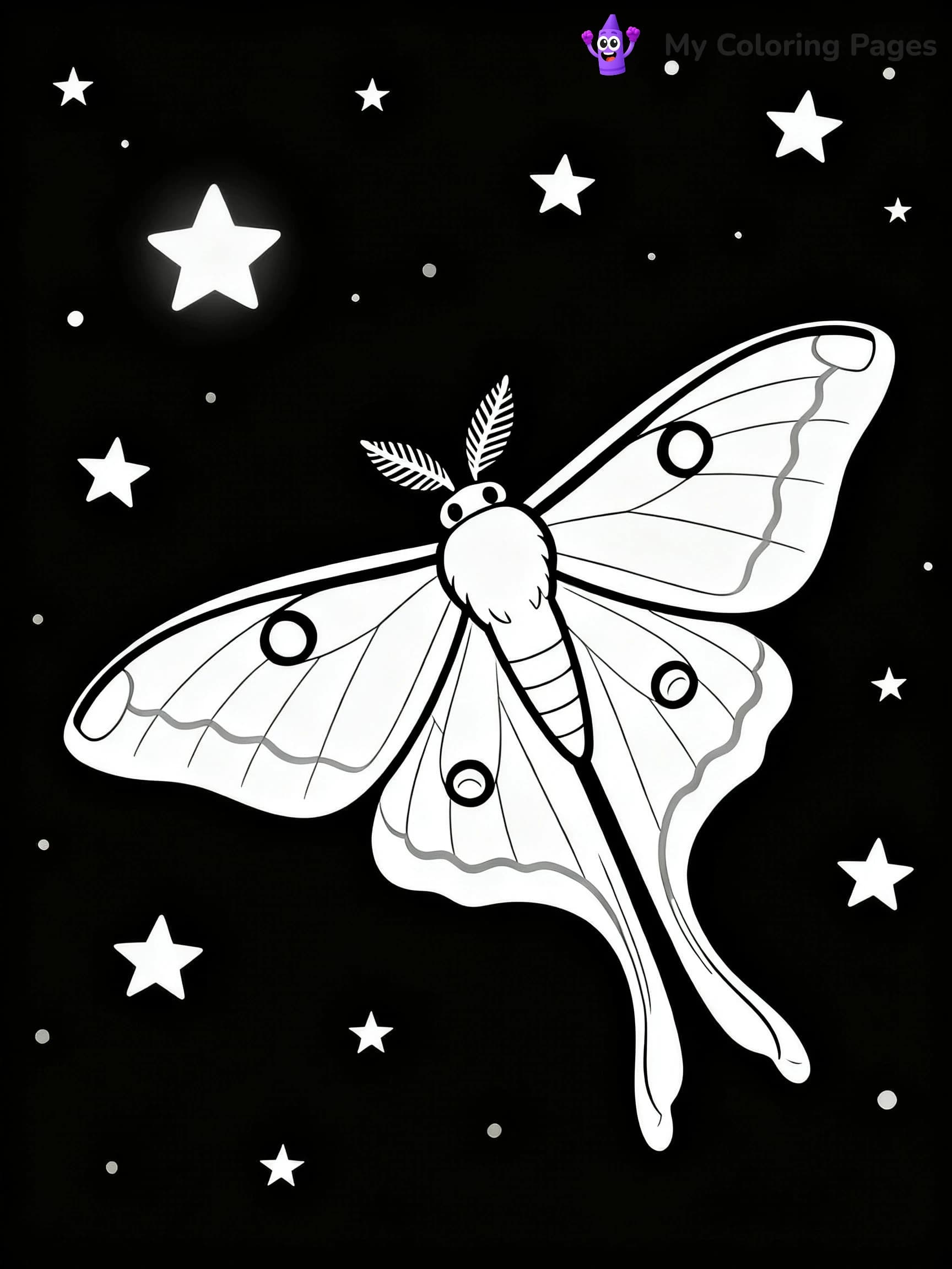 Luna Moth Coloring Pages - 12
