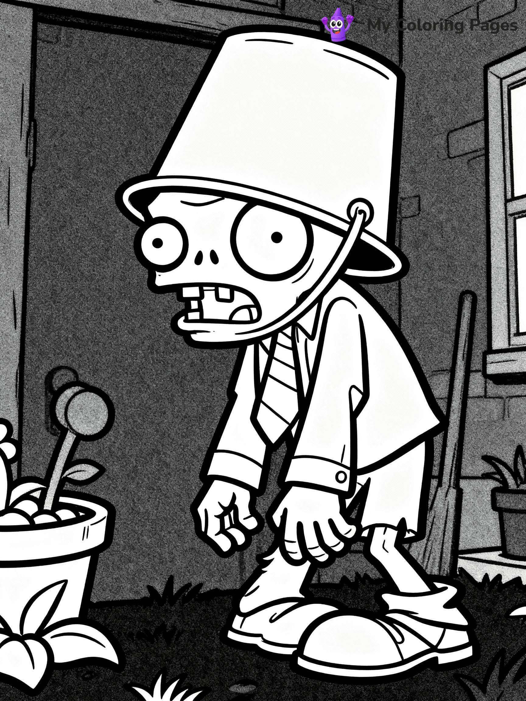 Plants vs Zombies Coloring Pages - 44