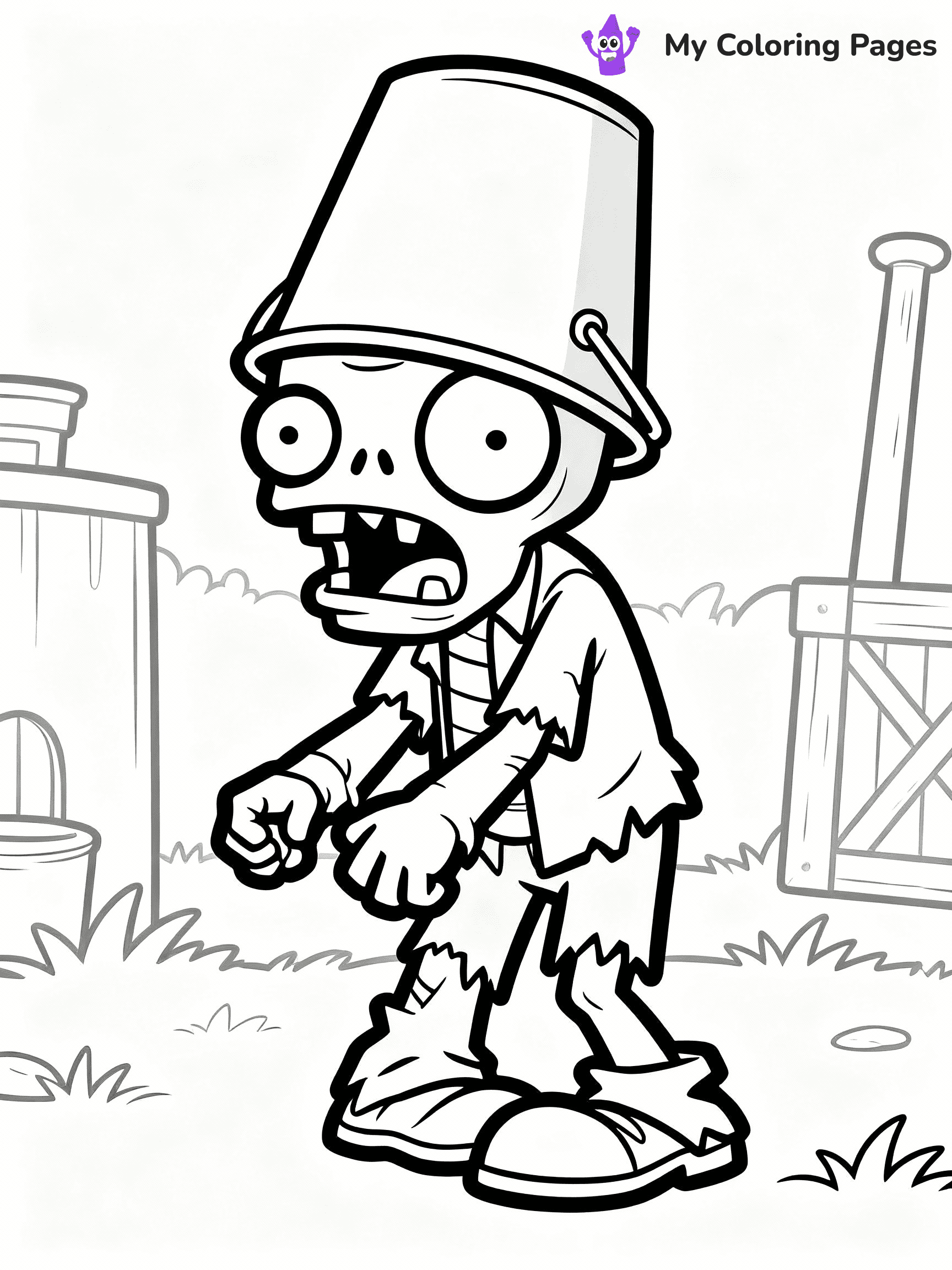 Plants vs Zombies Coloring Pages - 42