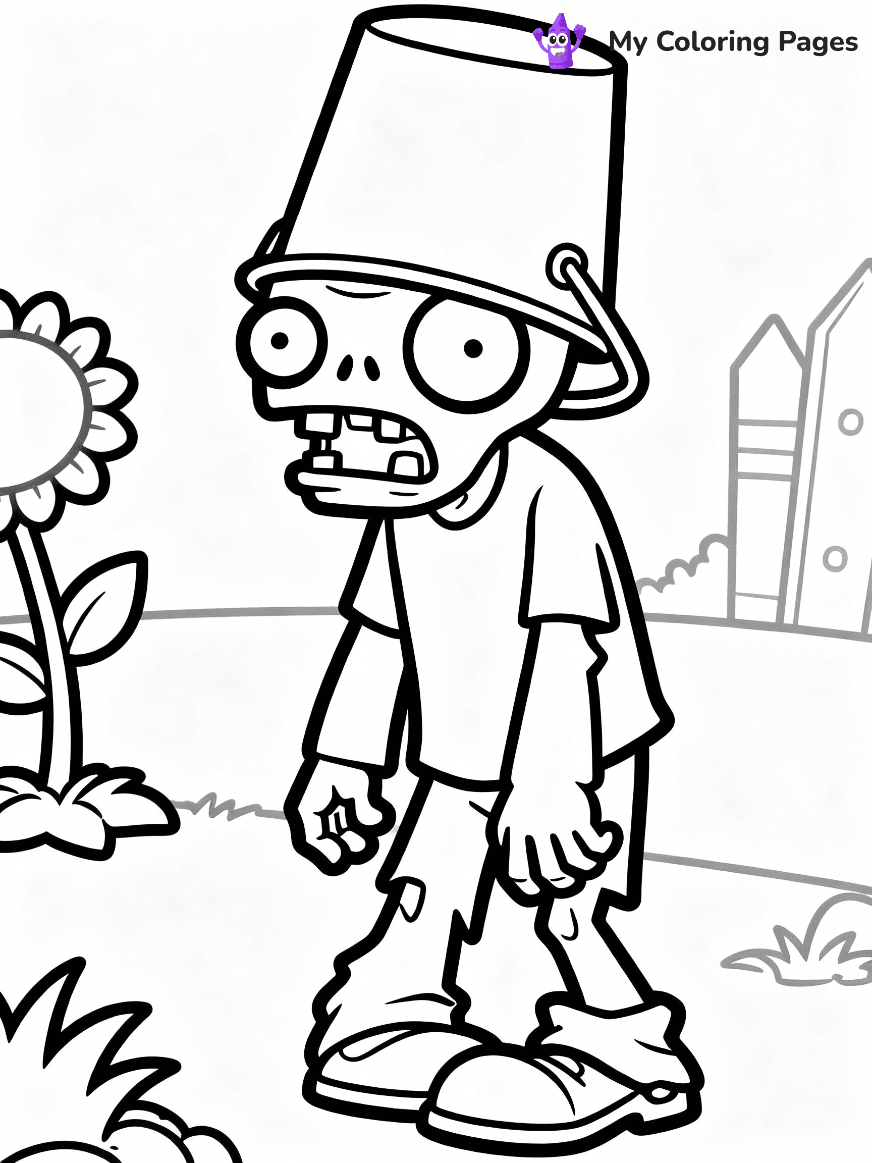 Plants vs Zombies Coloring Pages - 40