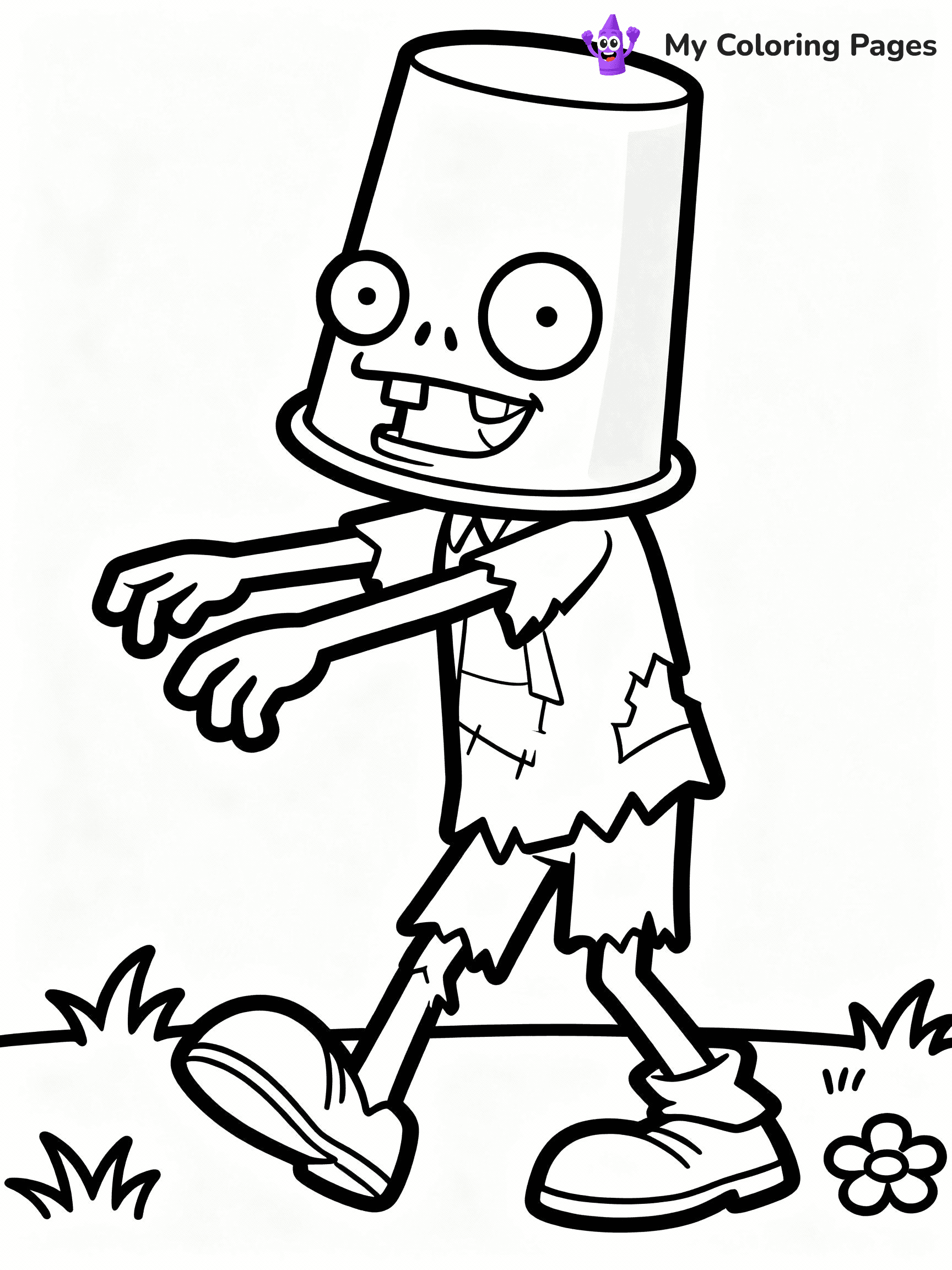 Plants vs Zombies Coloring Pages - 38