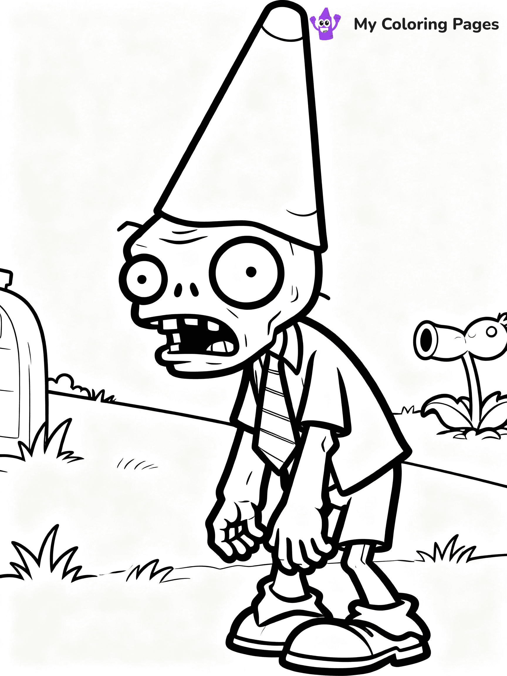 Plants vs Zombies Coloring Pages - 36