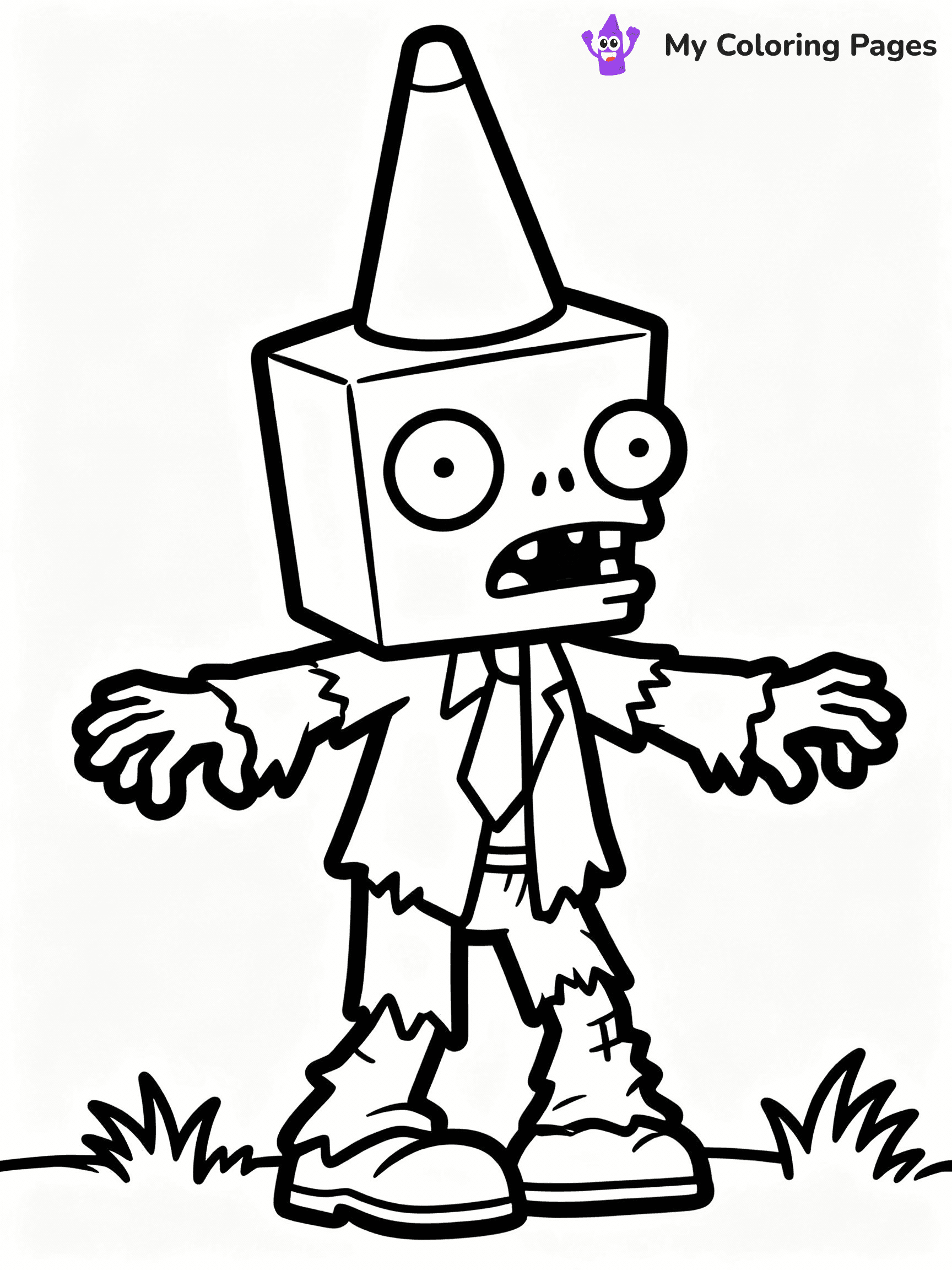 Plants vs Zombies Coloring Pages - 33
