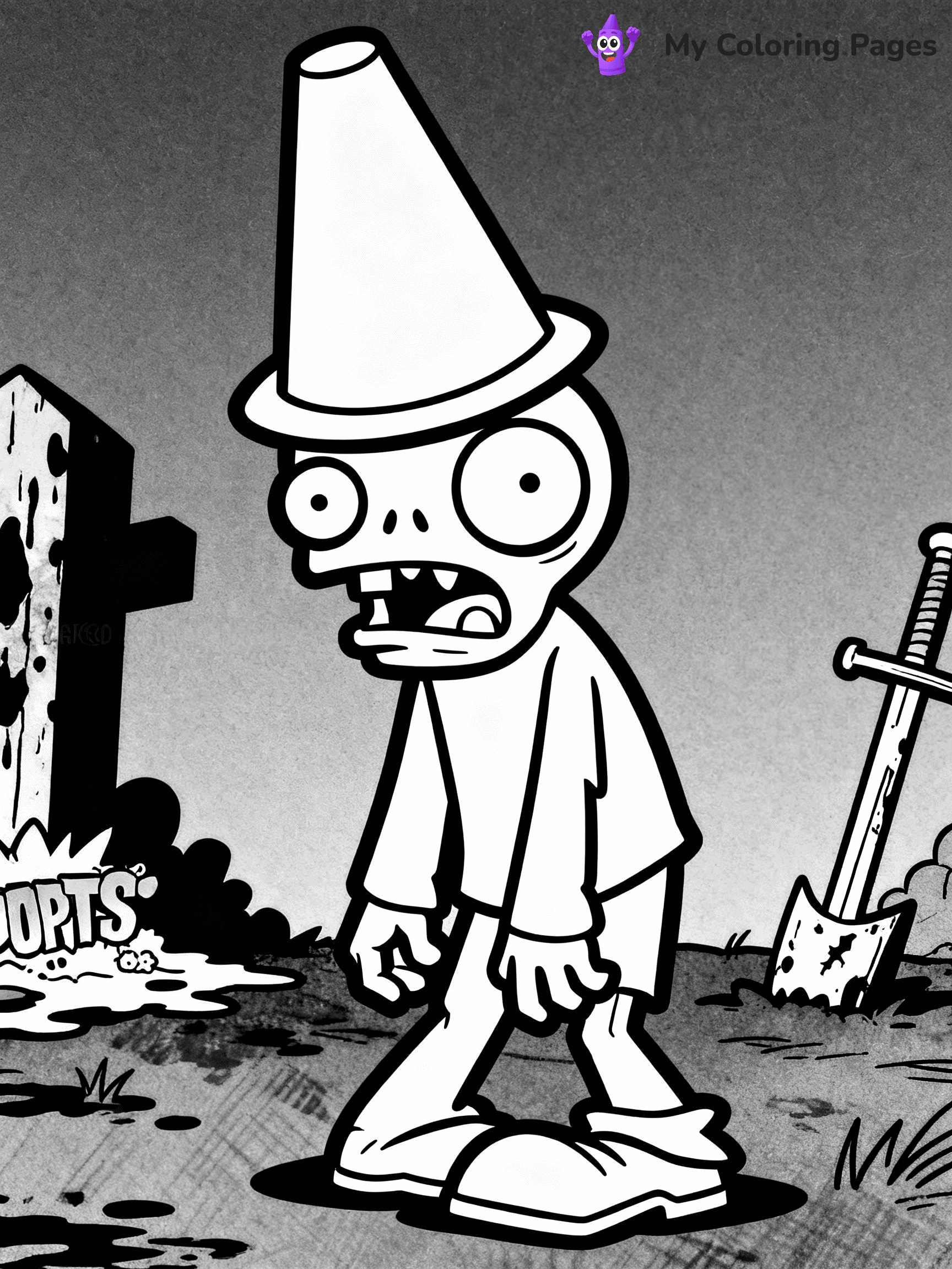 Plants vs Zombies Coloring Pages - 32