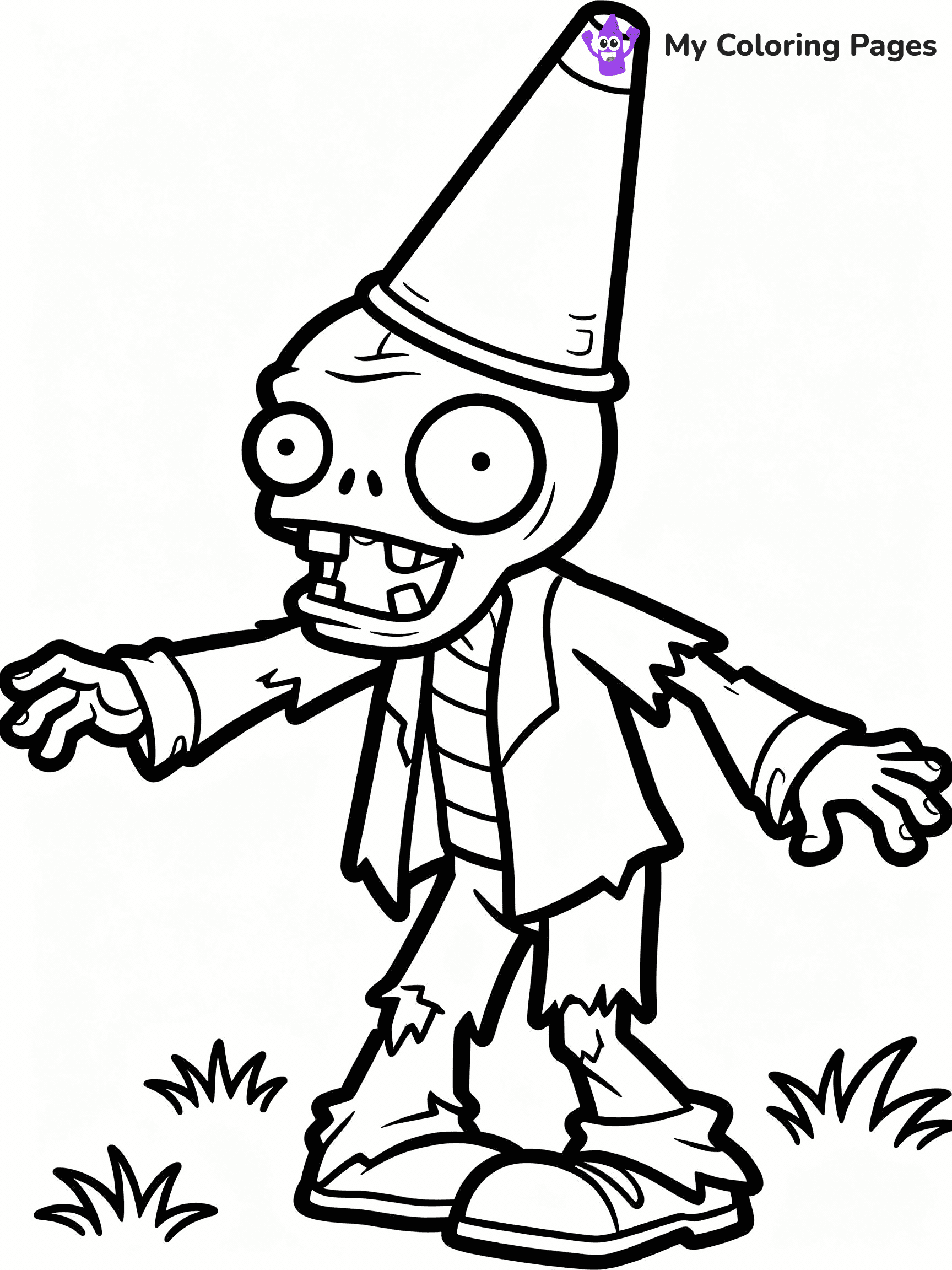 Plants vs Zombies Coloring Pages - 31
