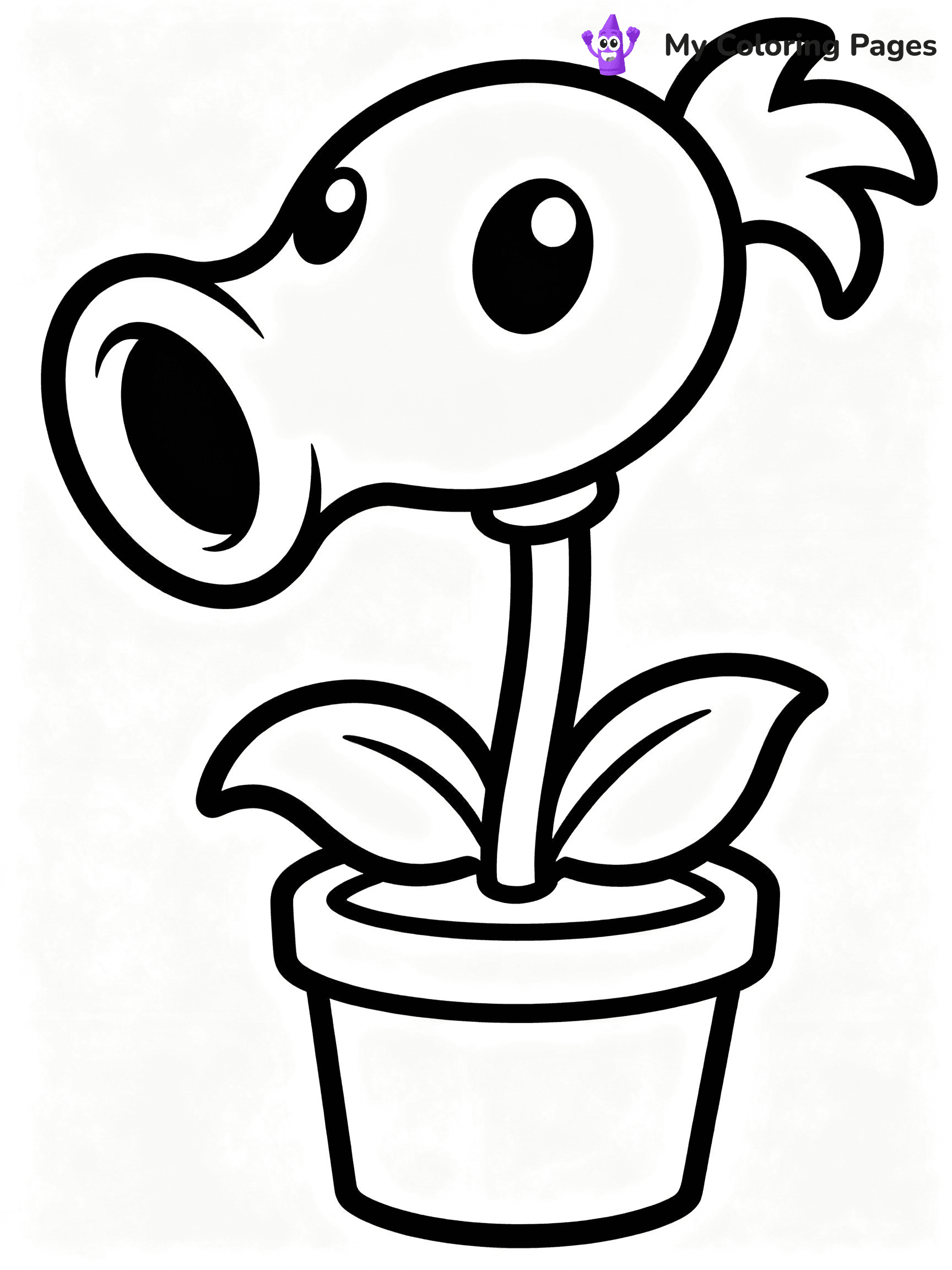 Plants vs Zombies Coloring Pages - 18
