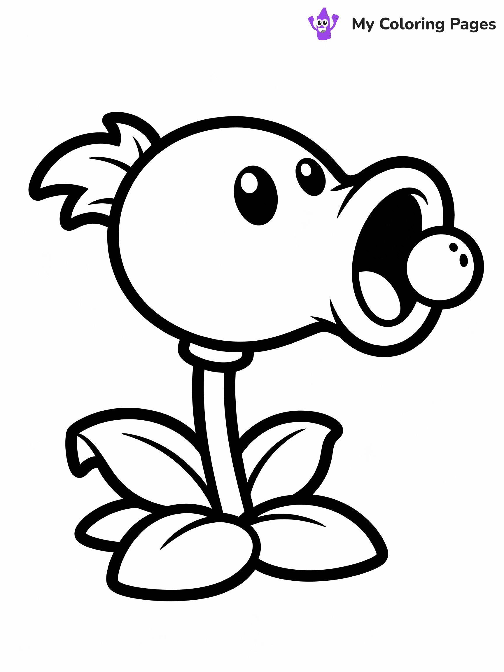 Plants vs Zombies Coloring Pages - 17