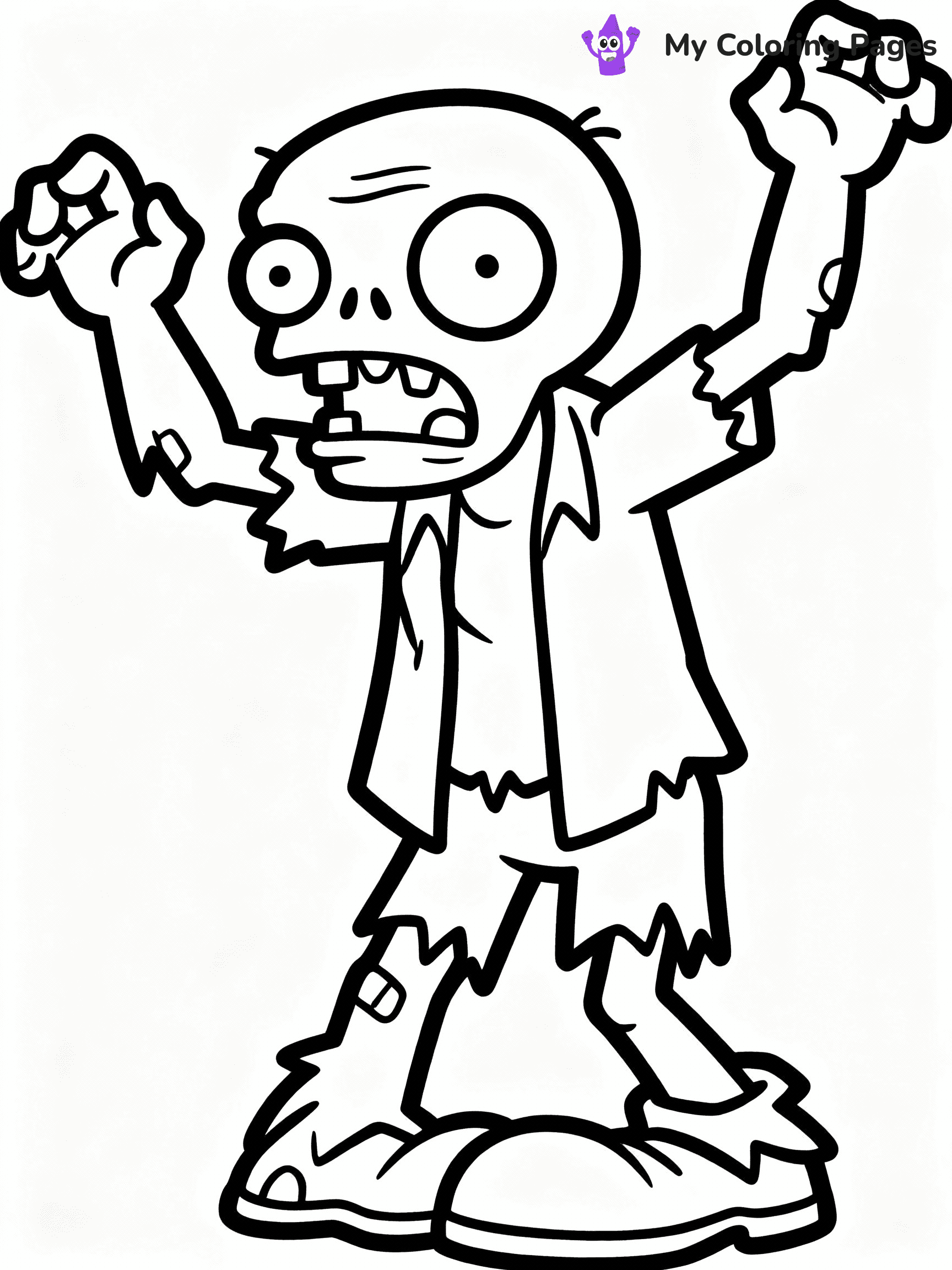 Plants vs Zombies Coloring Pages - 8