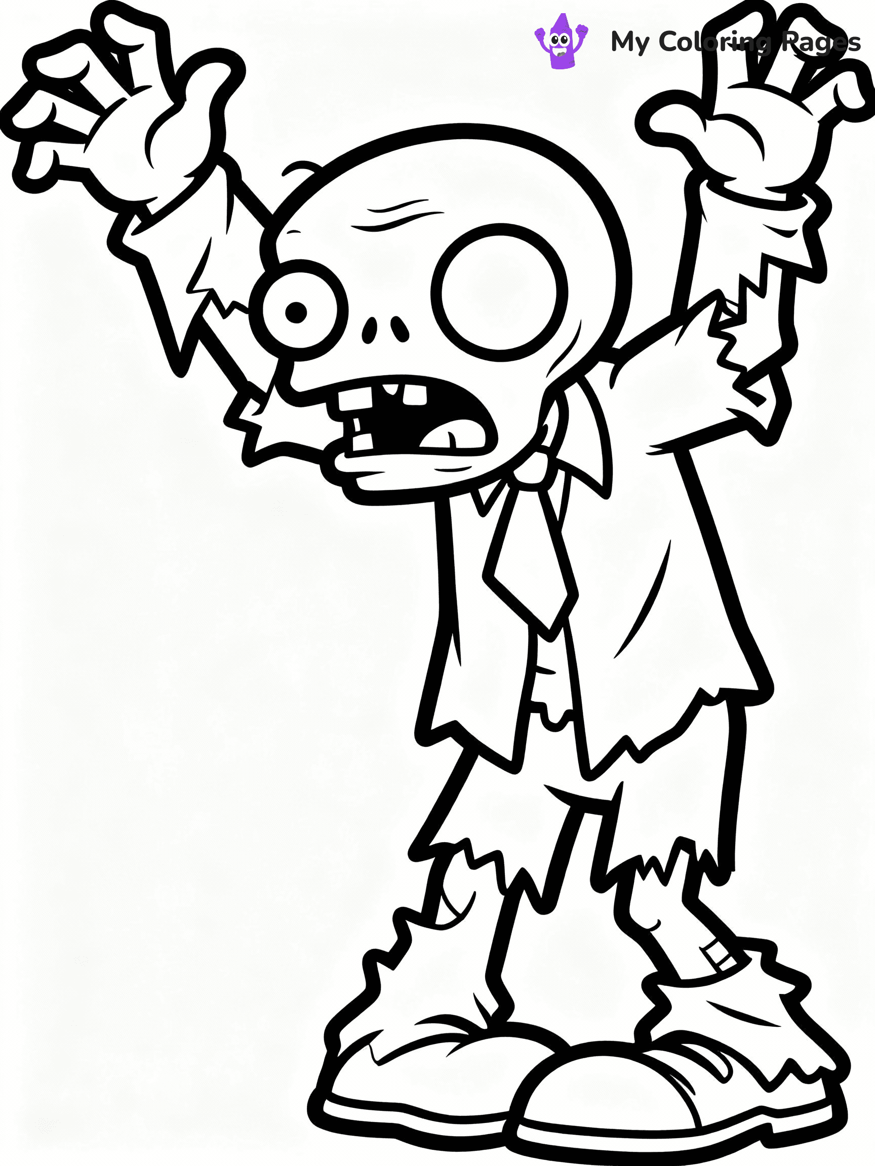 Plants vs Zombies Coloring Pages - 7