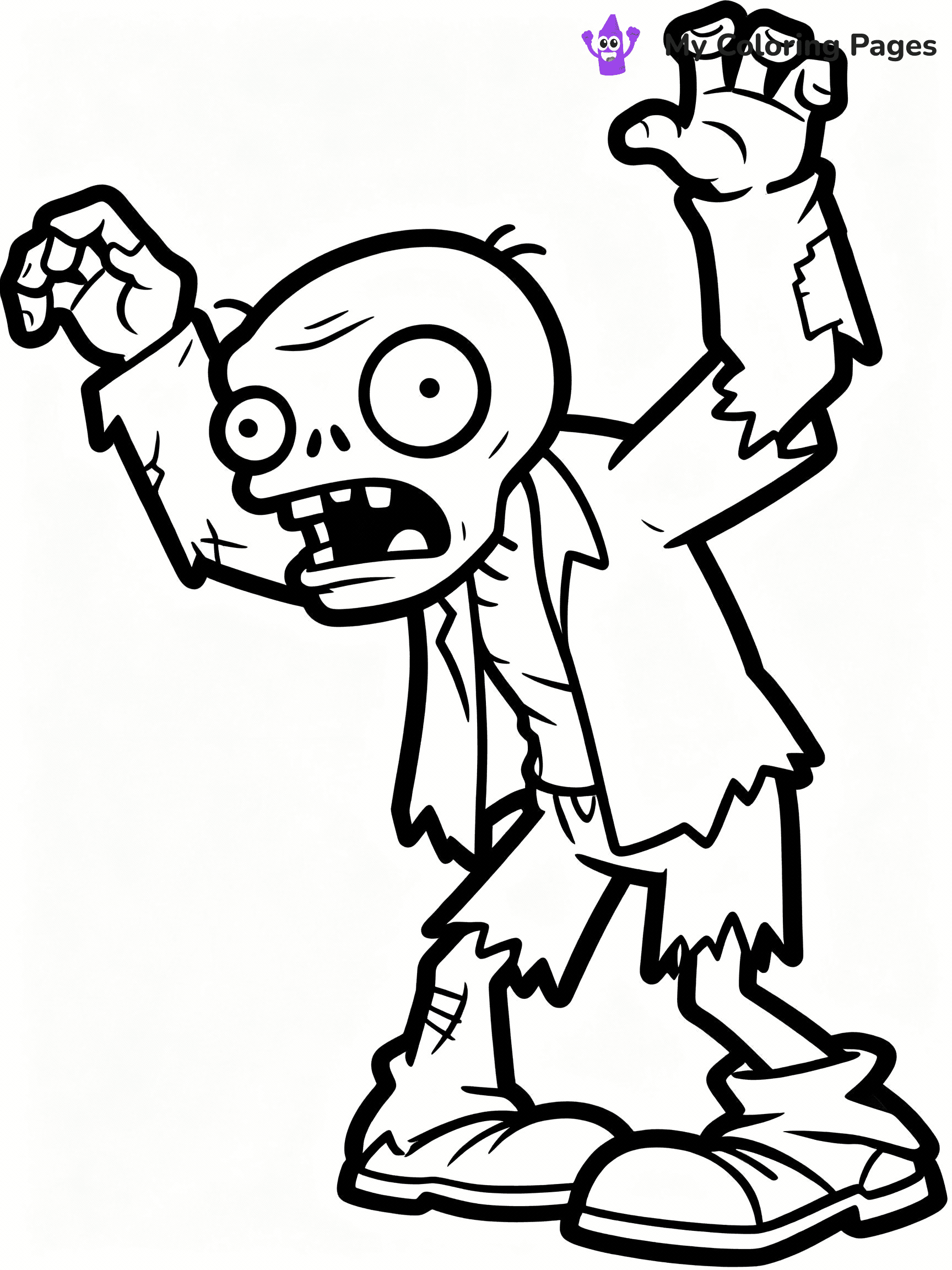 Plants vs Zombies Coloring Pages - 5