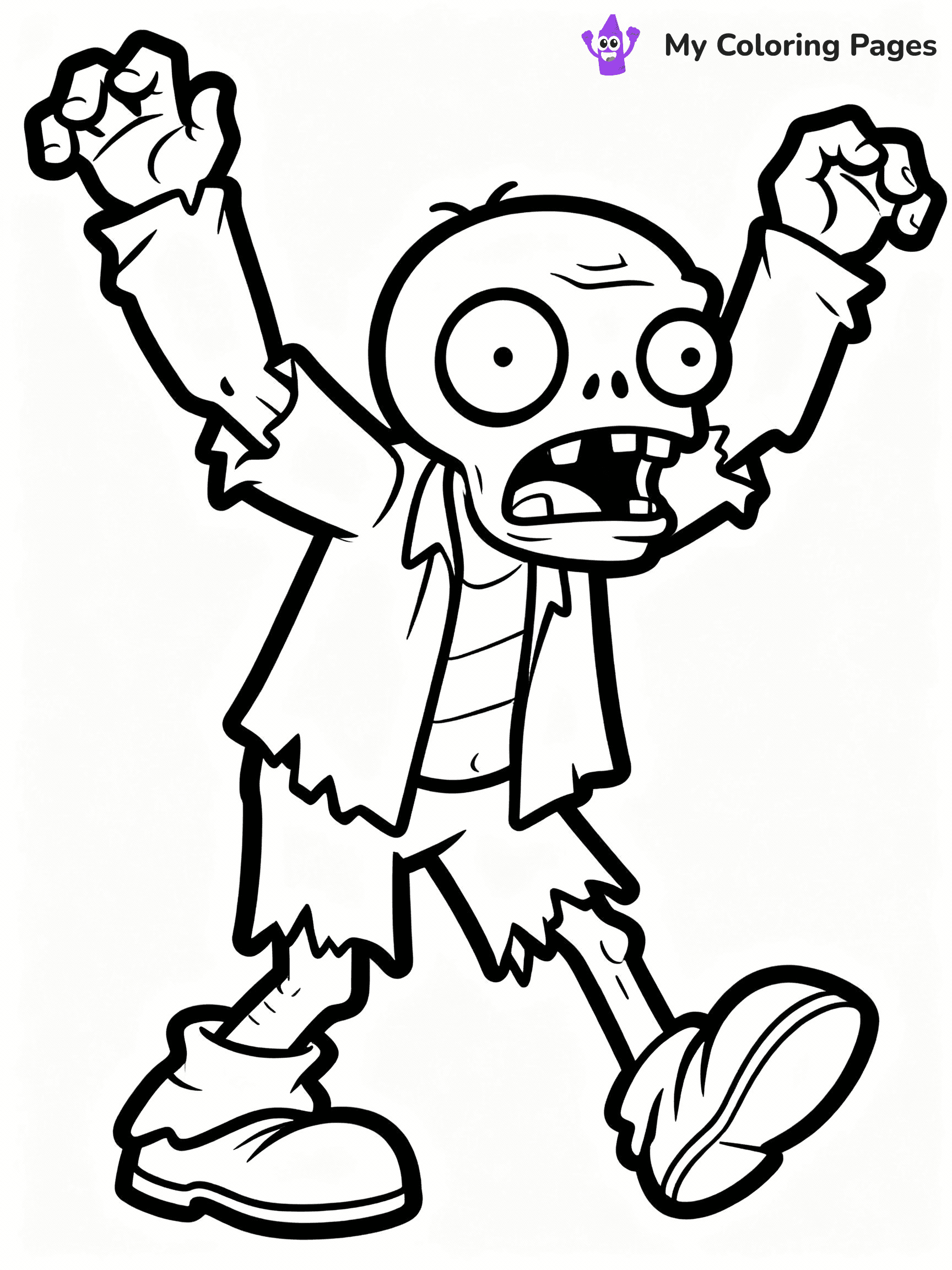 Plants vs Zombies Coloring Pages - 4