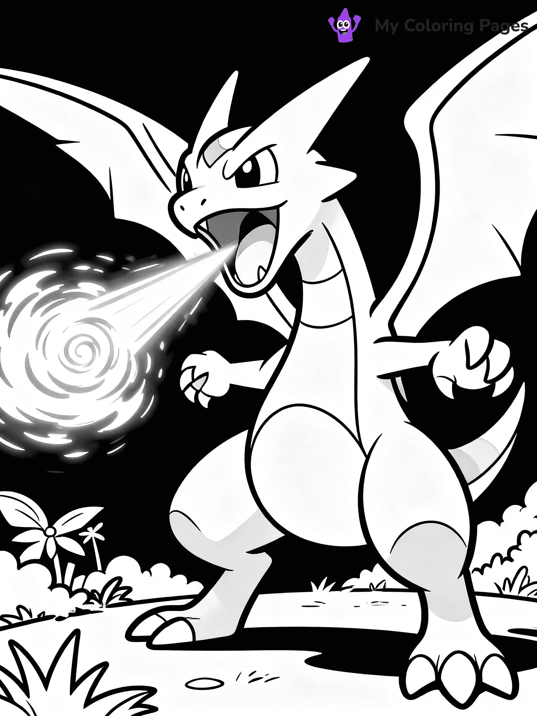 Rayquaza Coloring Pages - 27
