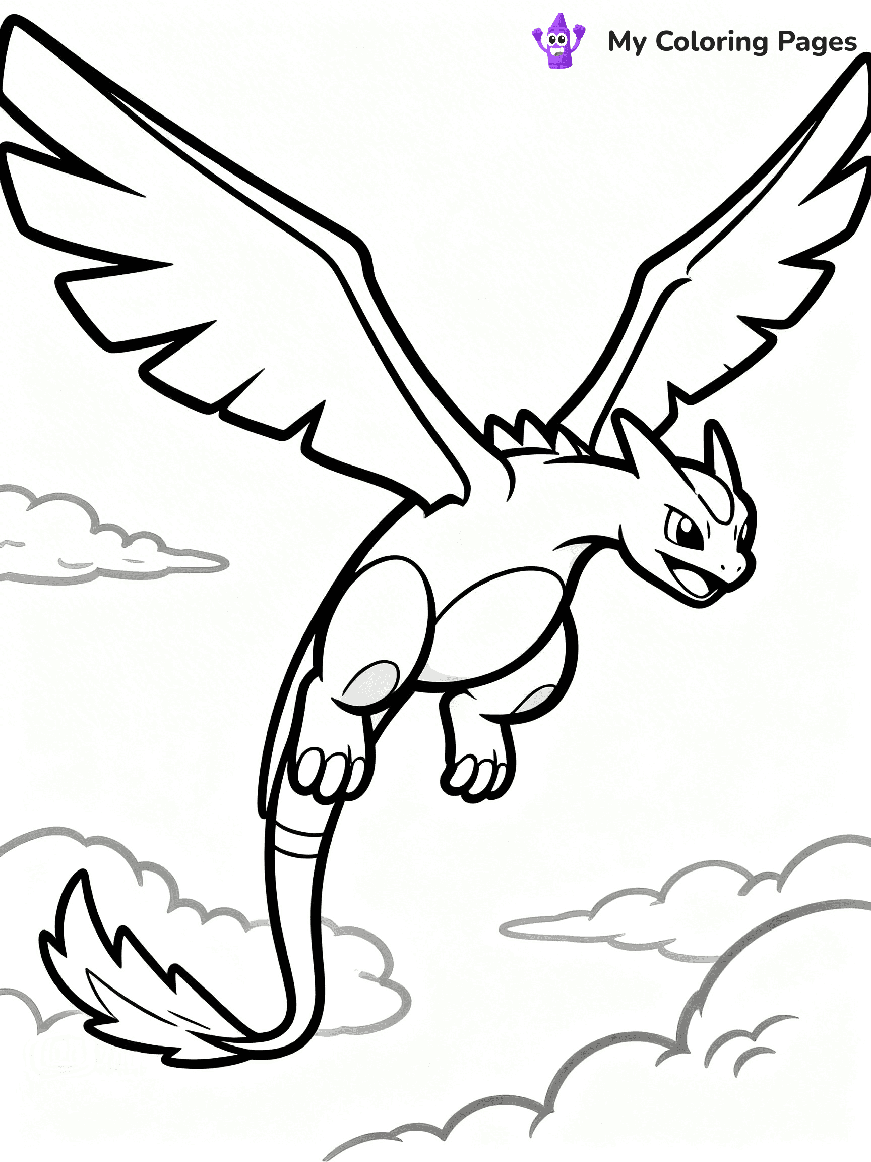 Rayquaza Coloring Pages - 21