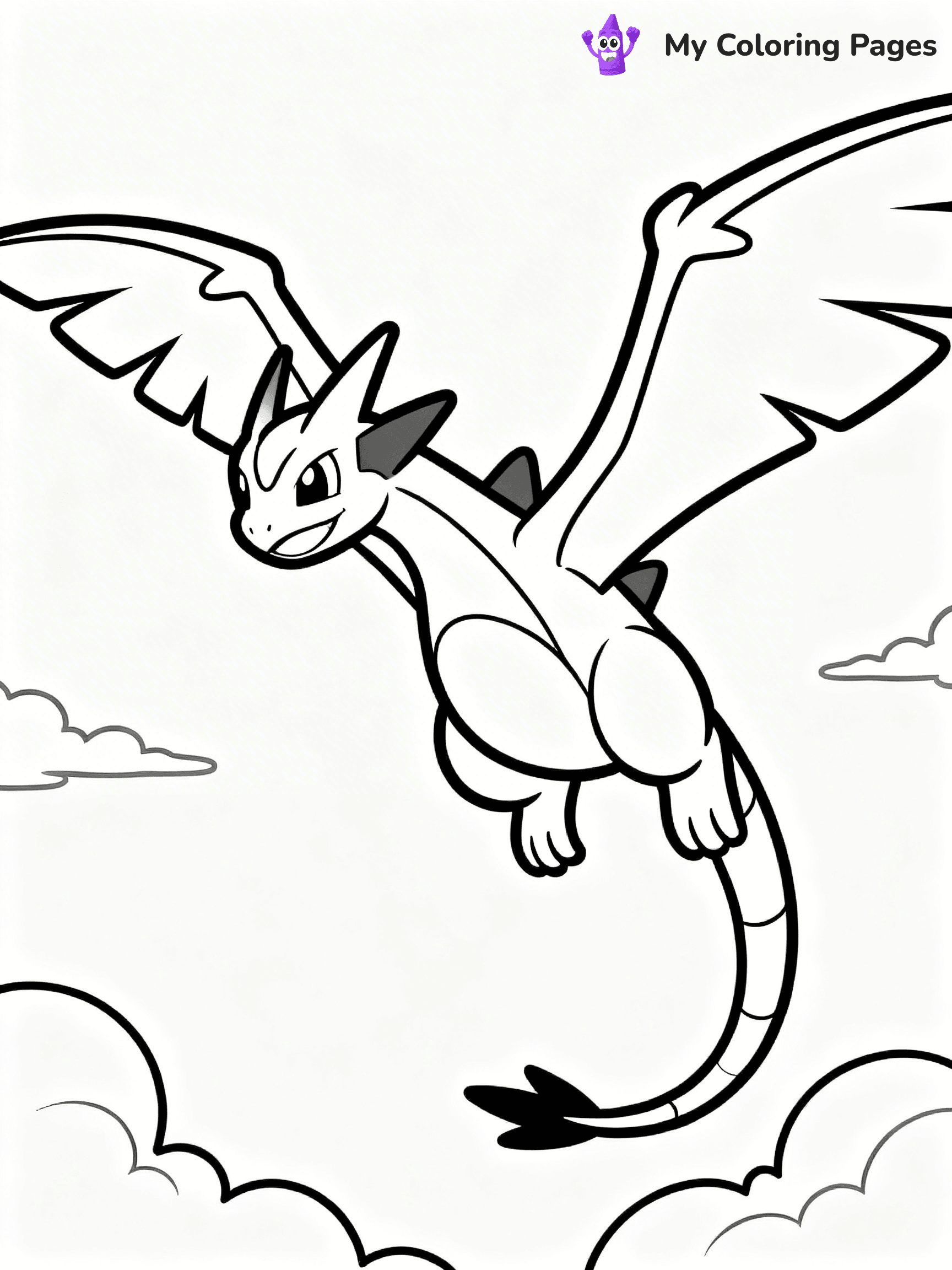 Rayquaza Coloring Pages - 18