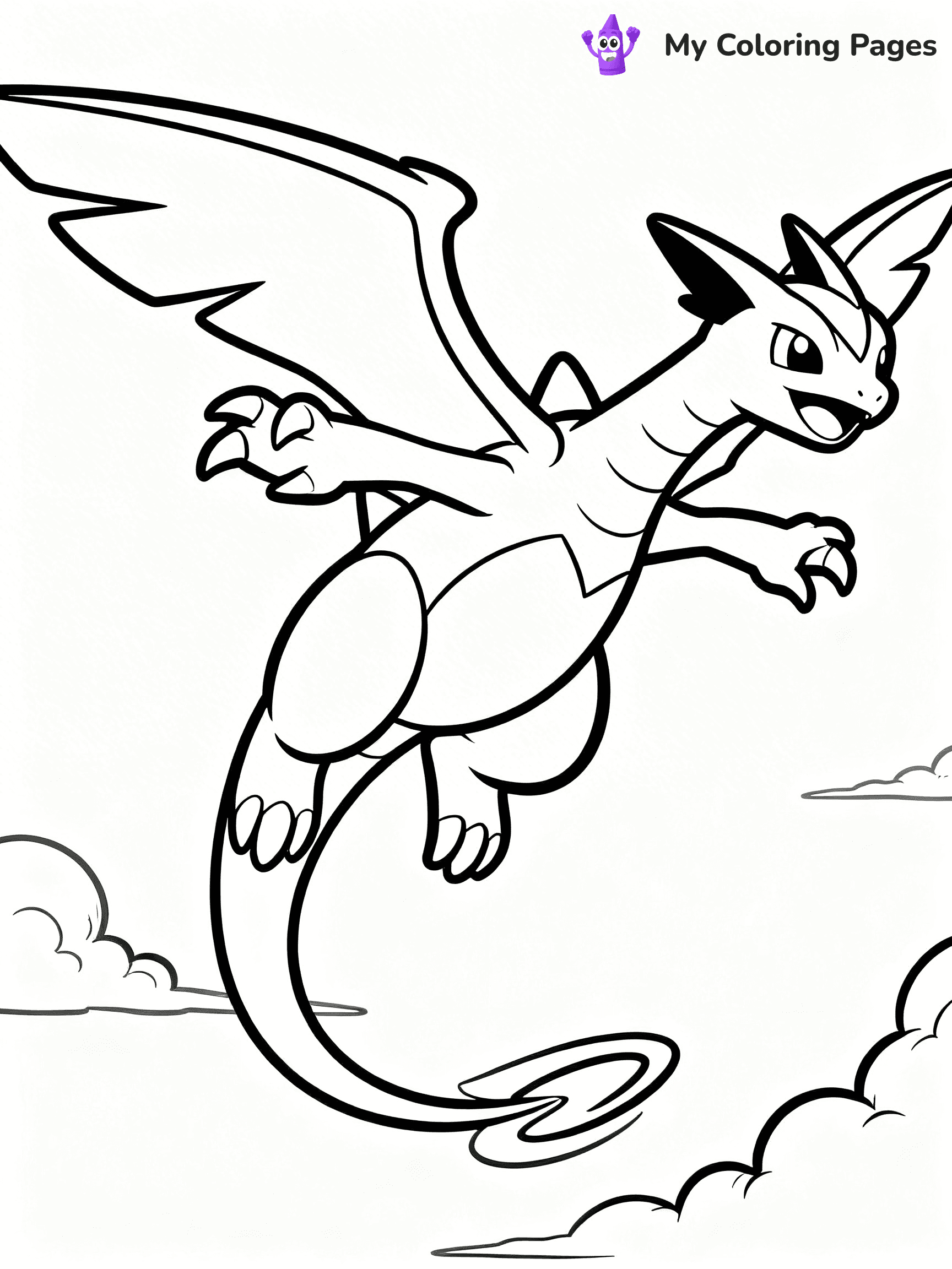 Rayquaza Coloring Pages - 17