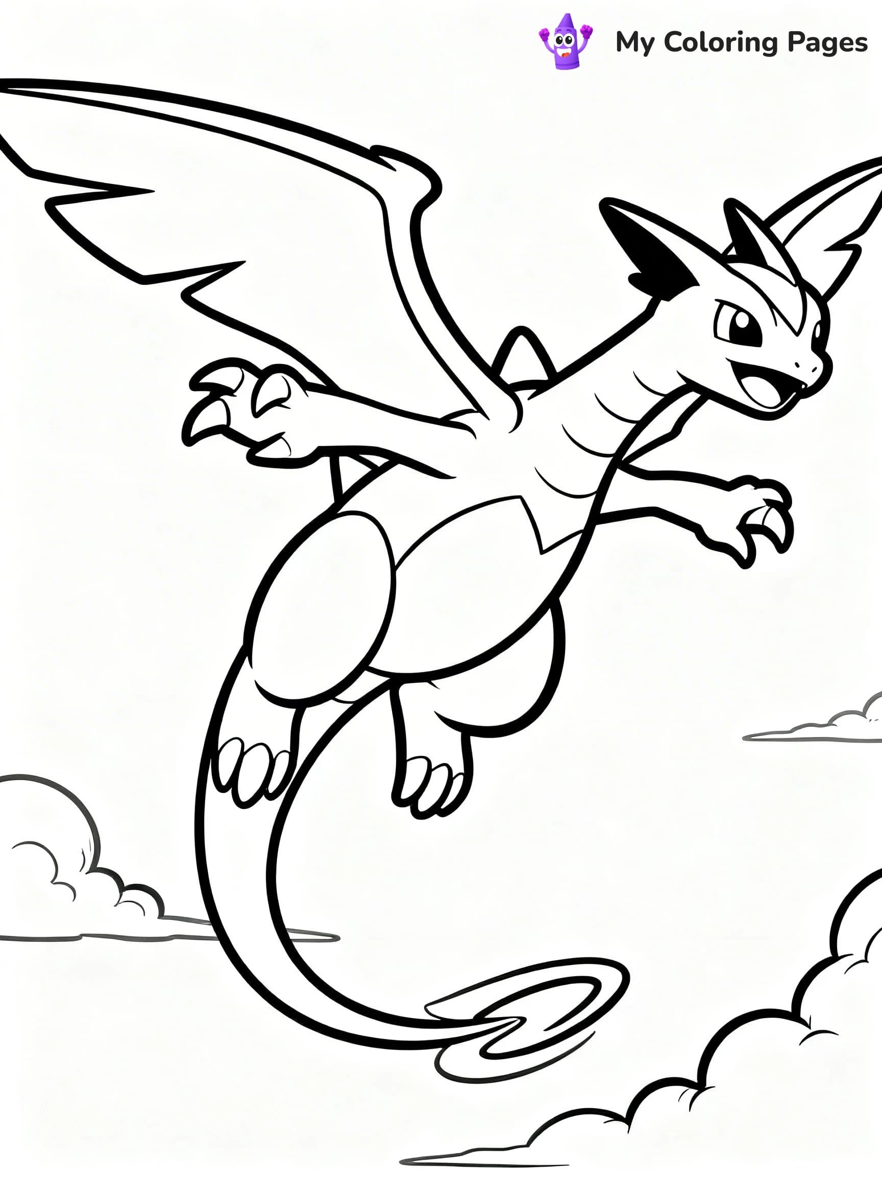 Rayquaza Coloring Pages - 17