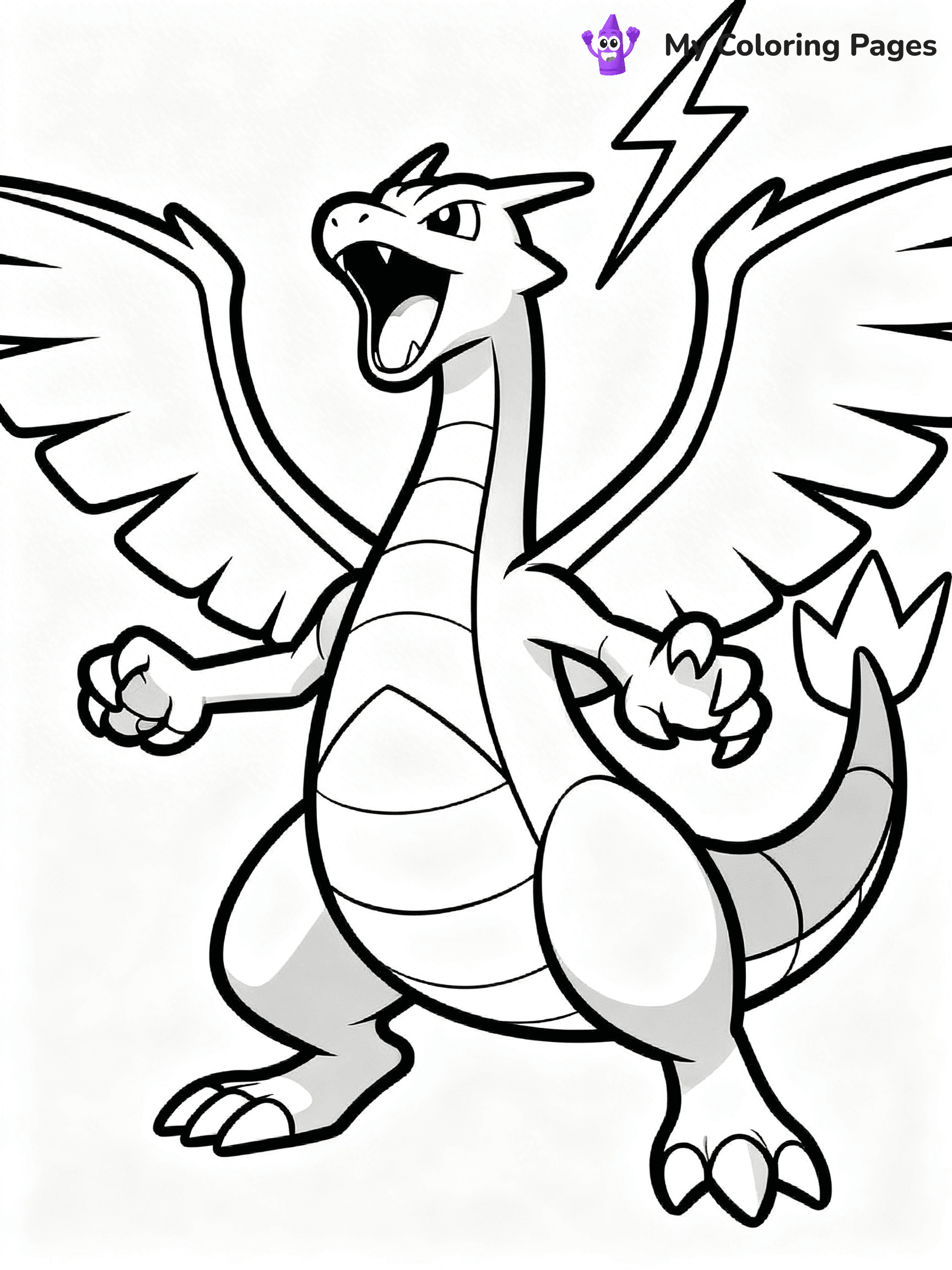 Rayquaza Coloring Pages - 15