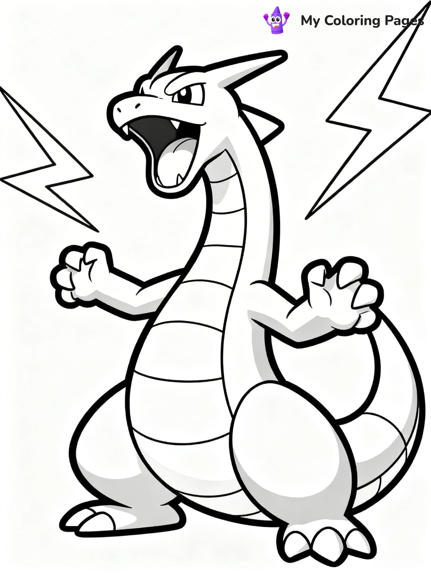 Rayquaza Coloring Pages - 13