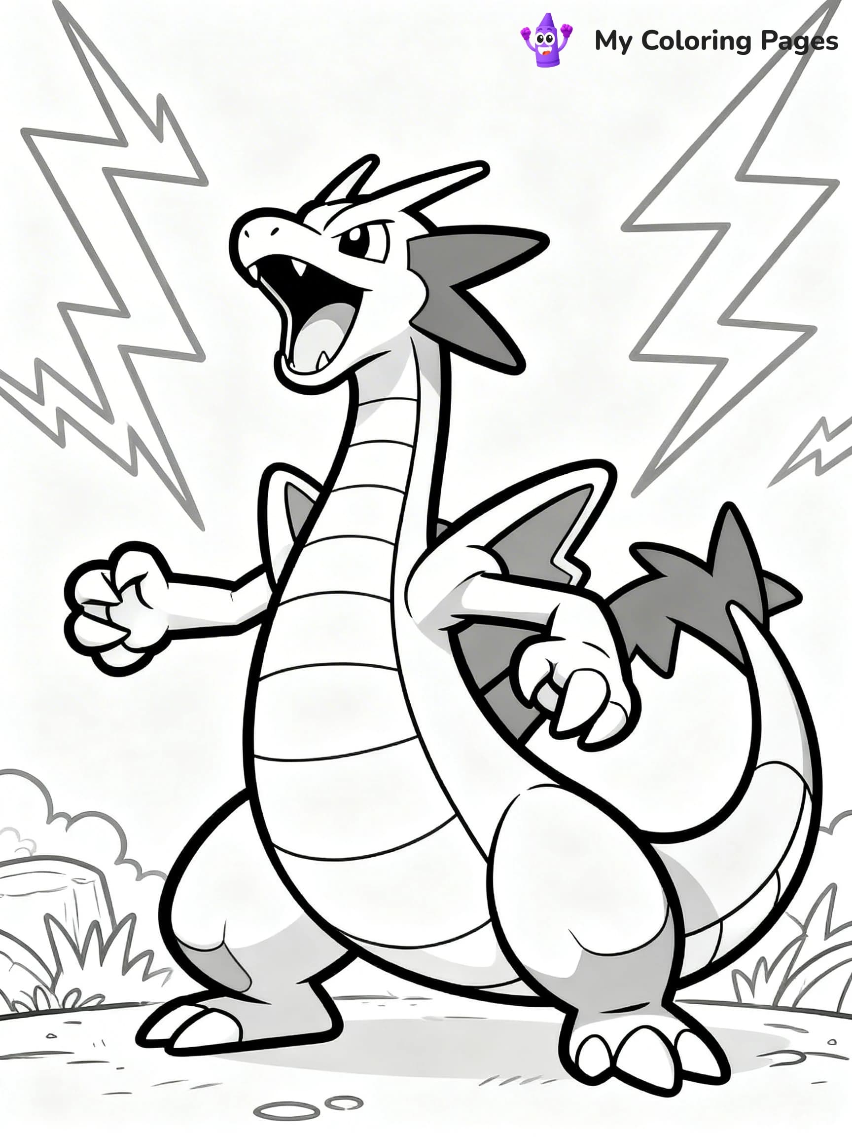Rayquaza Coloring Pages - 11