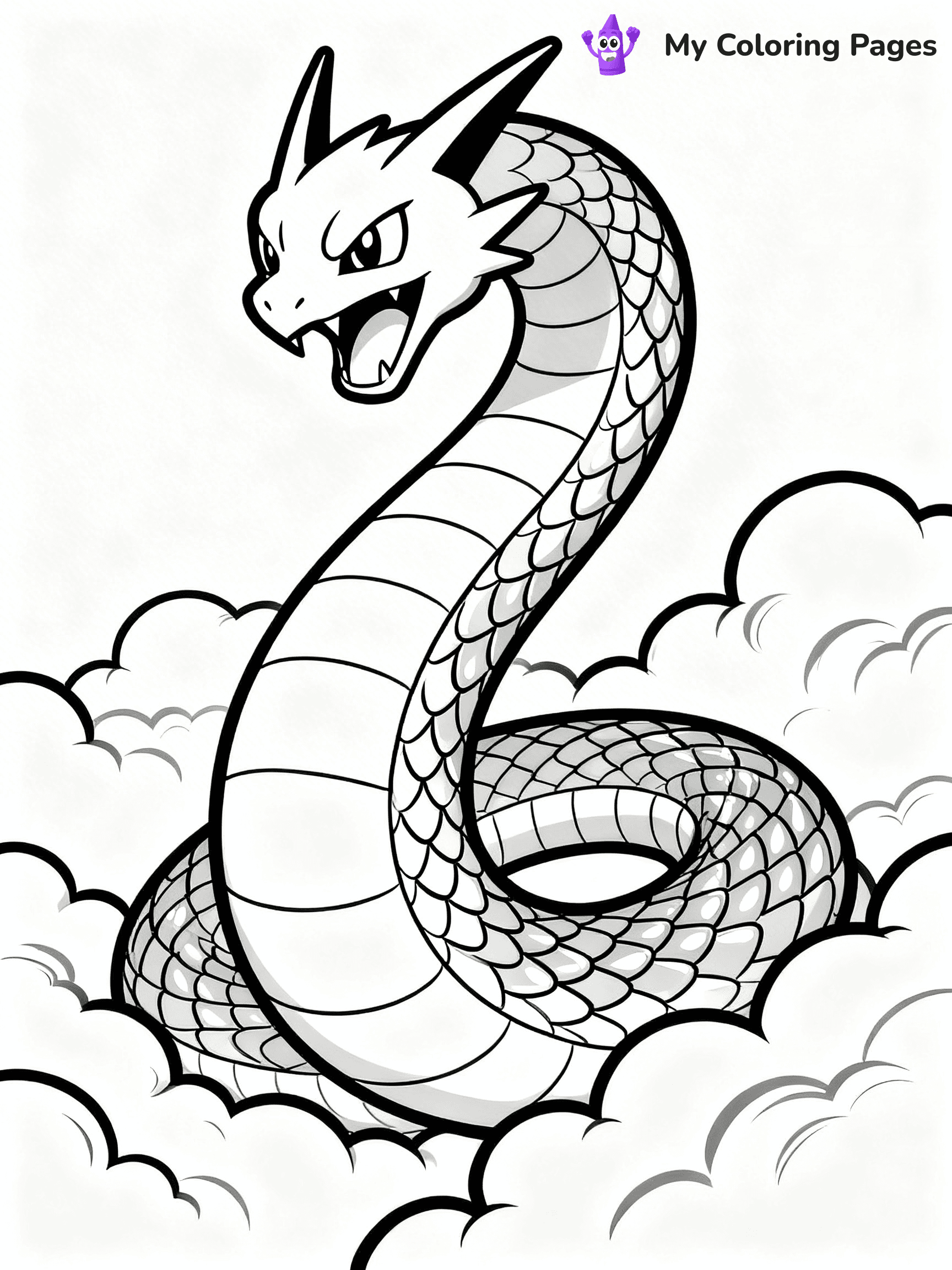 Rayquaza Coloring Pages - 8