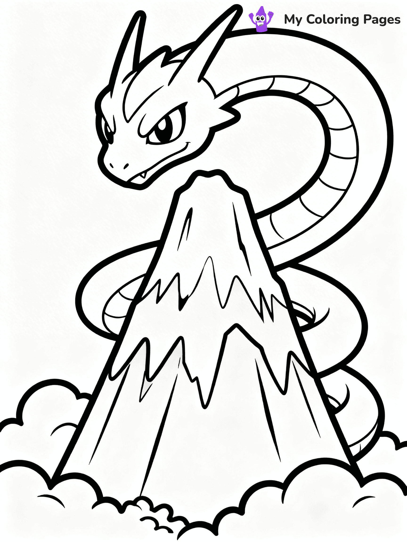 Rayquaza Coloring Pages - 1