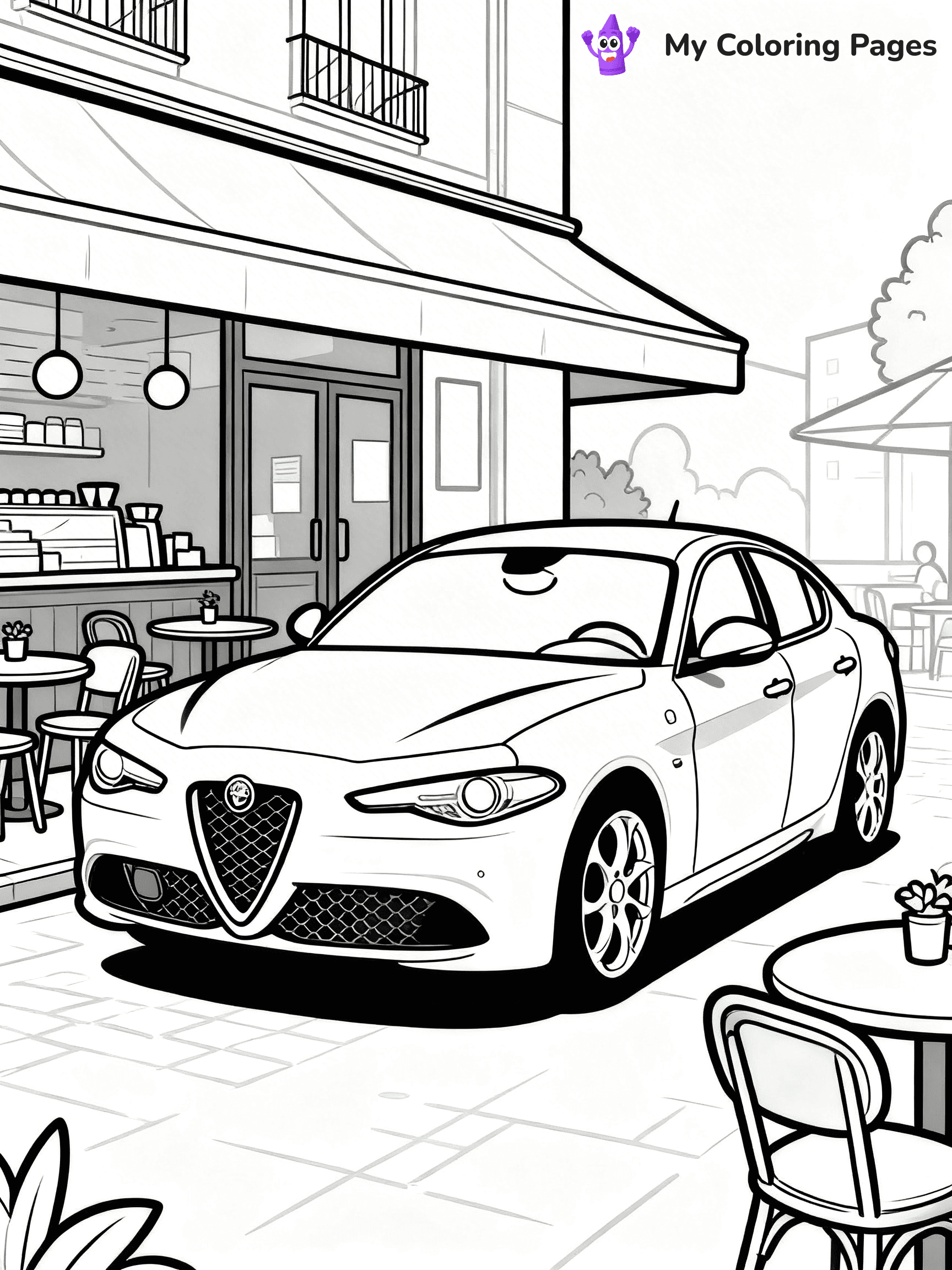 Sports Car Coloring Pages - 18