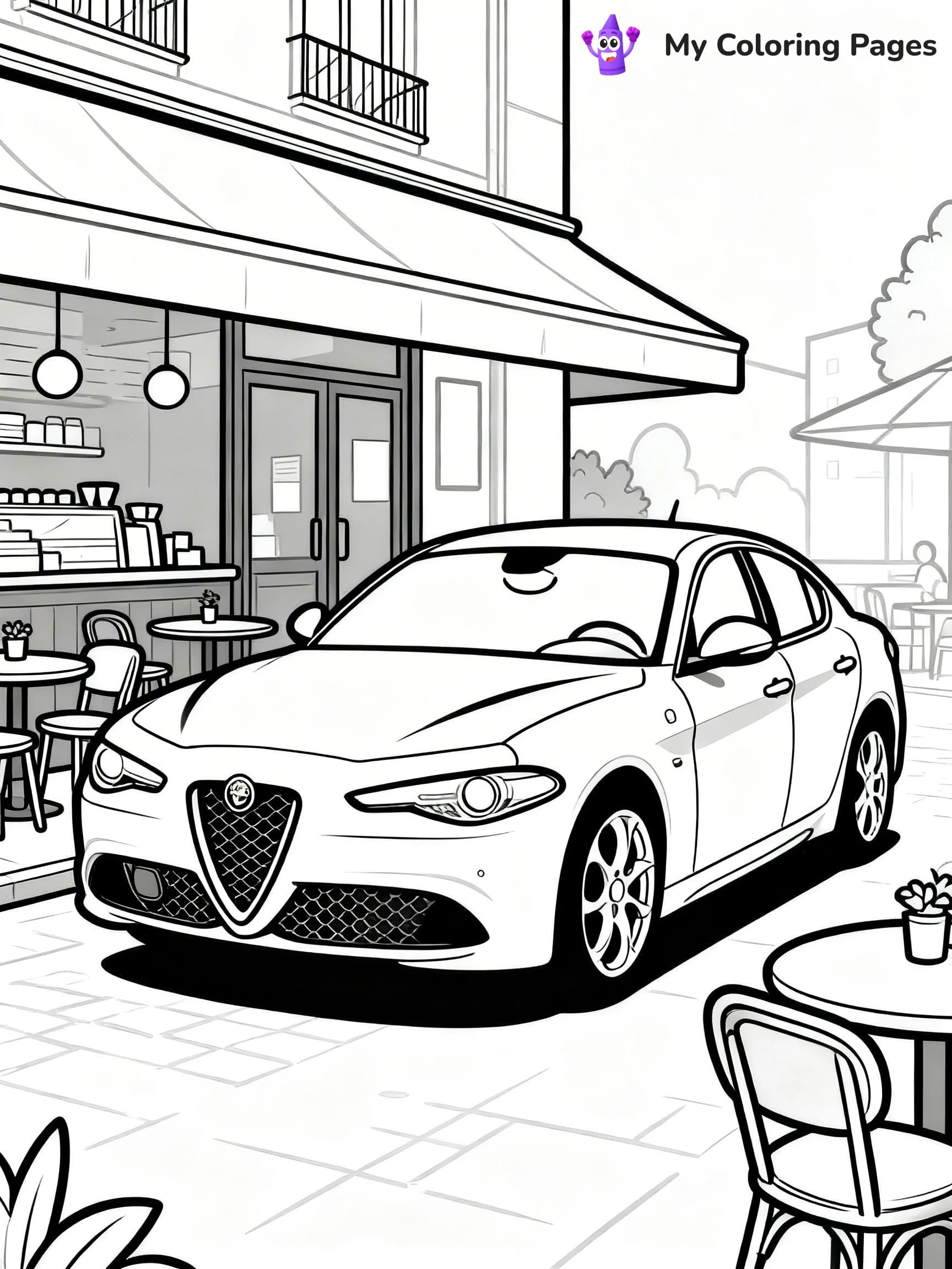 Sports Car Coloring Pages - 17