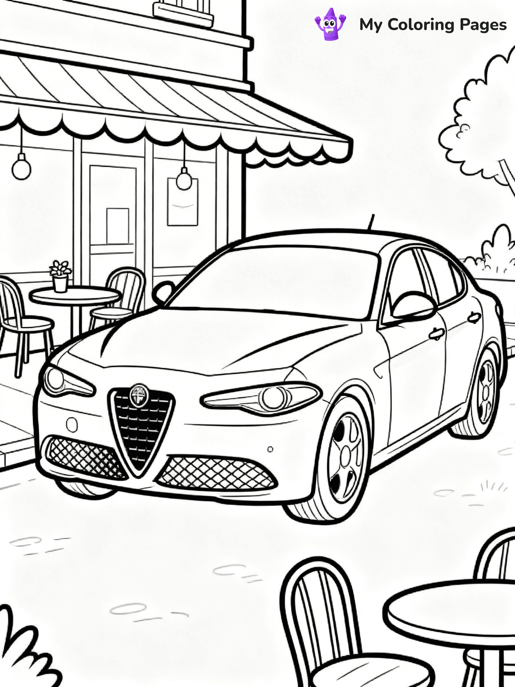 Sports Car Coloring Pages - 16