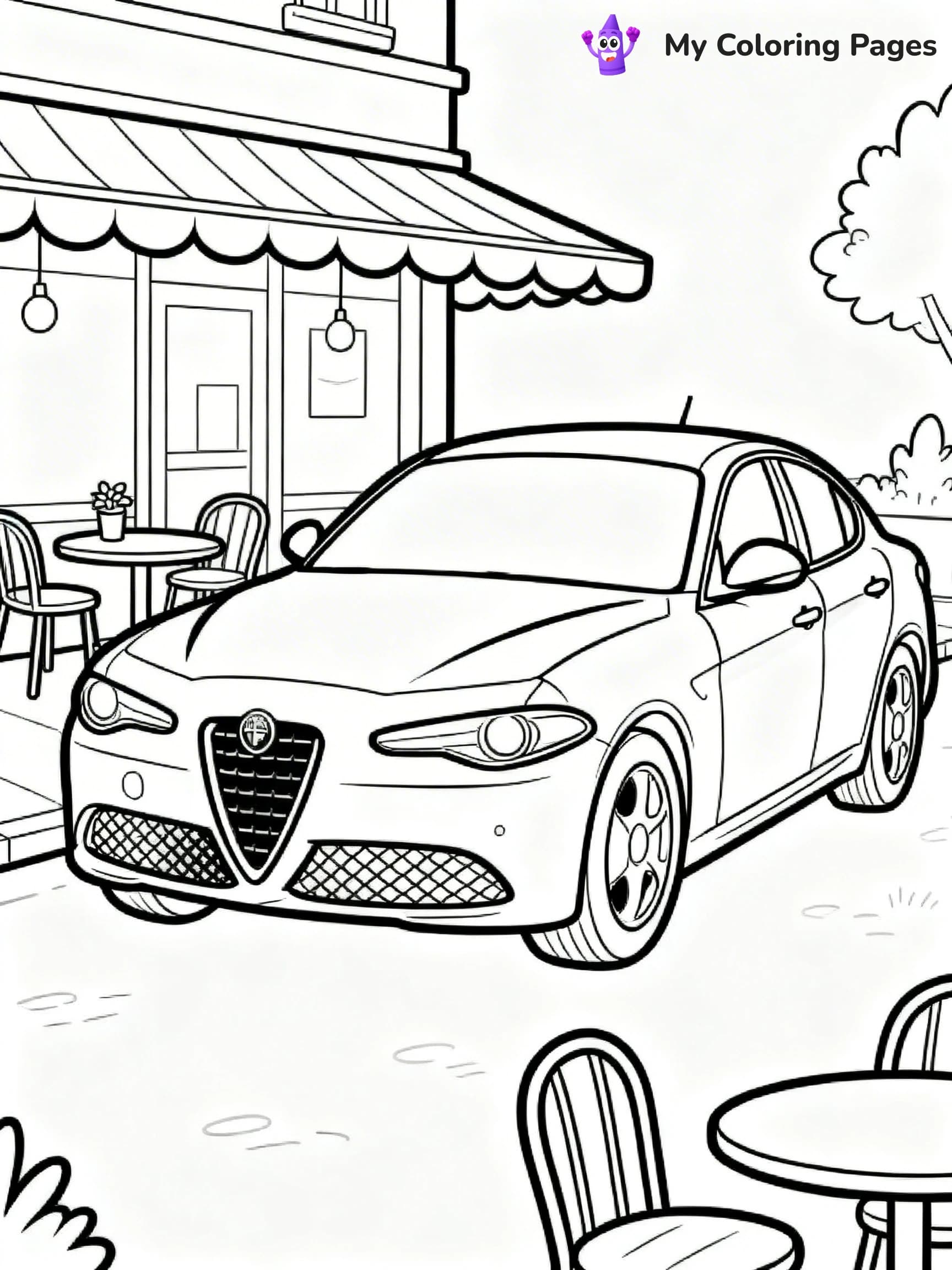 Sports Car Coloring Pages - 15