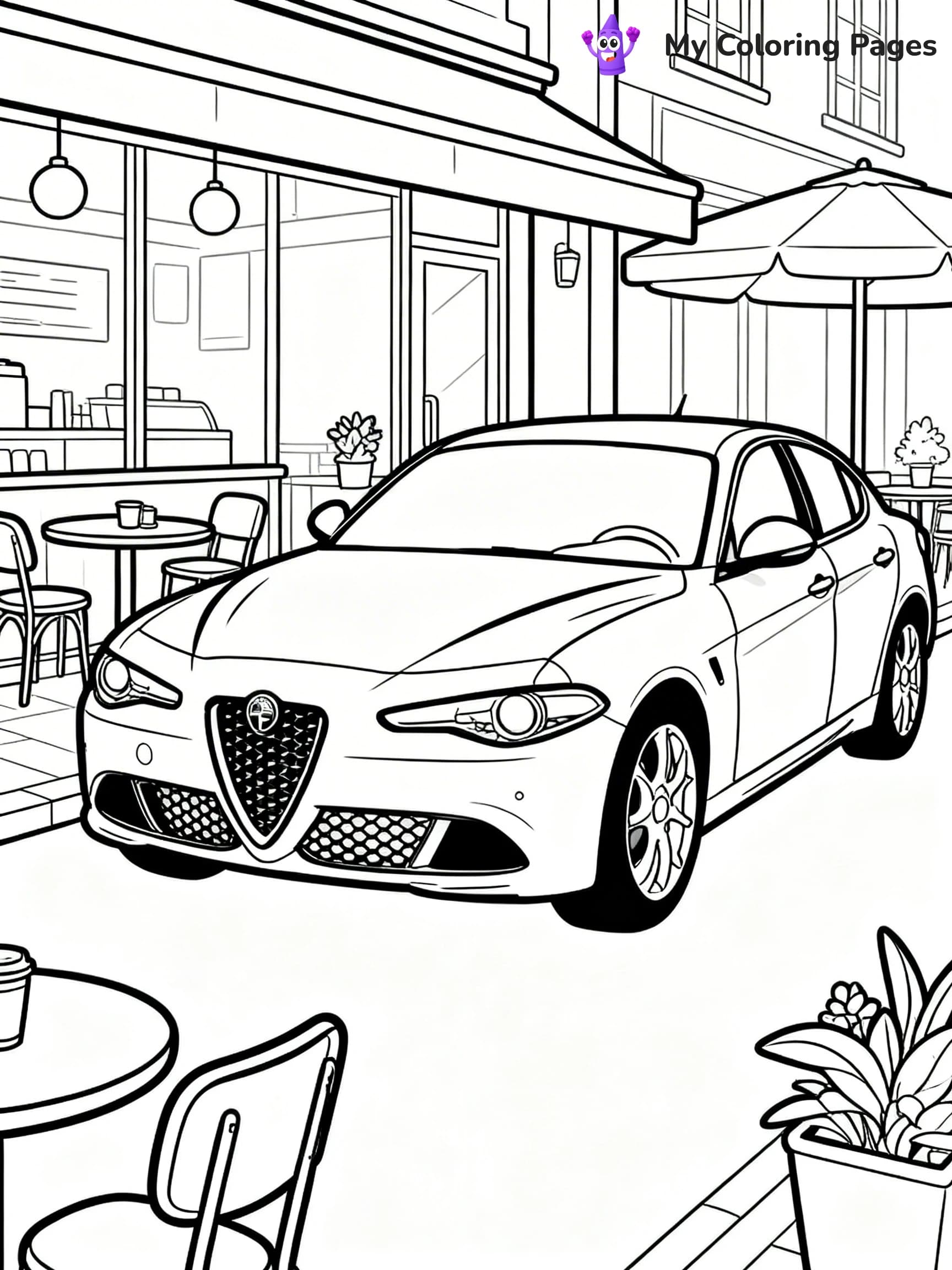 Sports Car Coloring Pages - 14