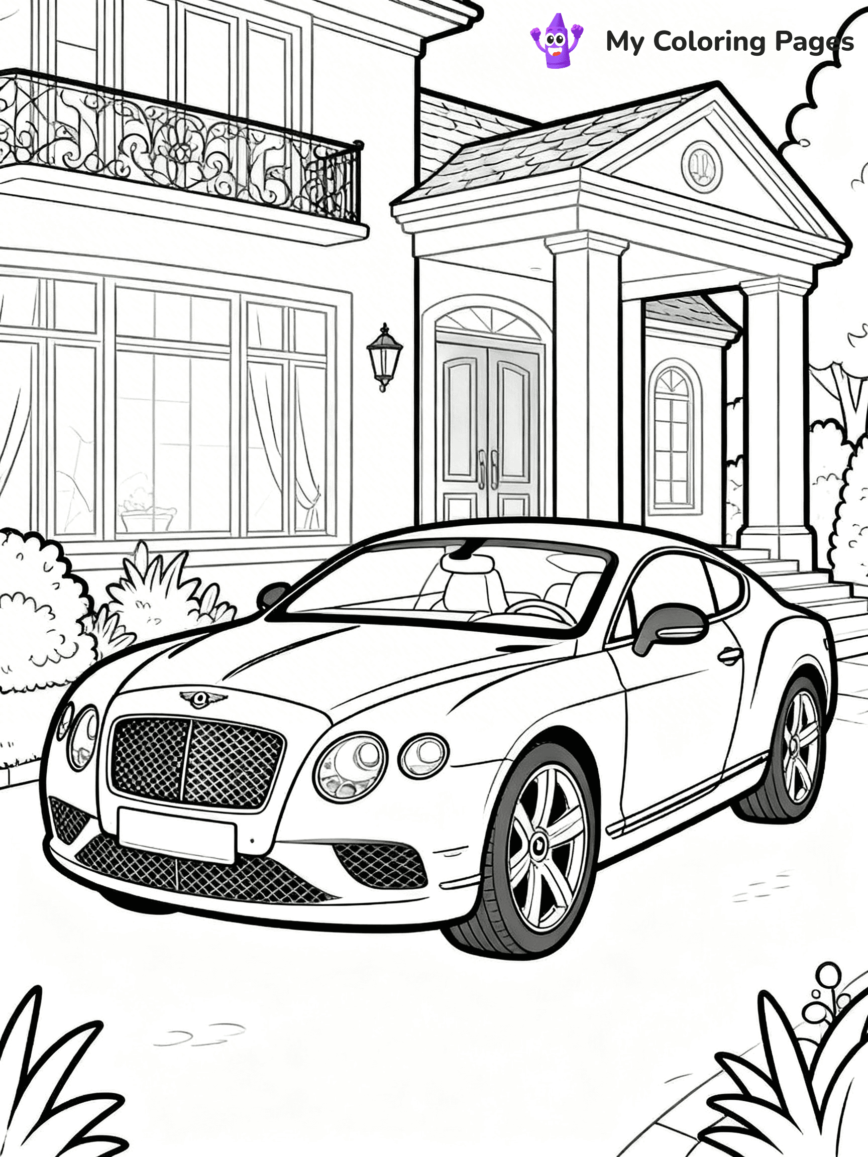 Sports Car Coloring Pages - 1