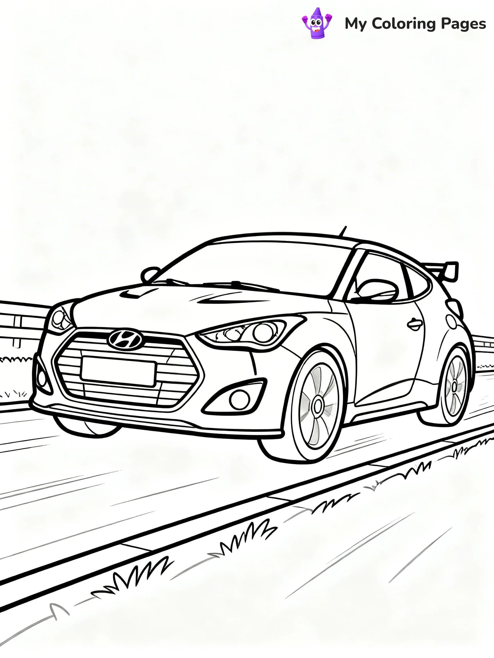 Sports Car Coloring Pages - 1