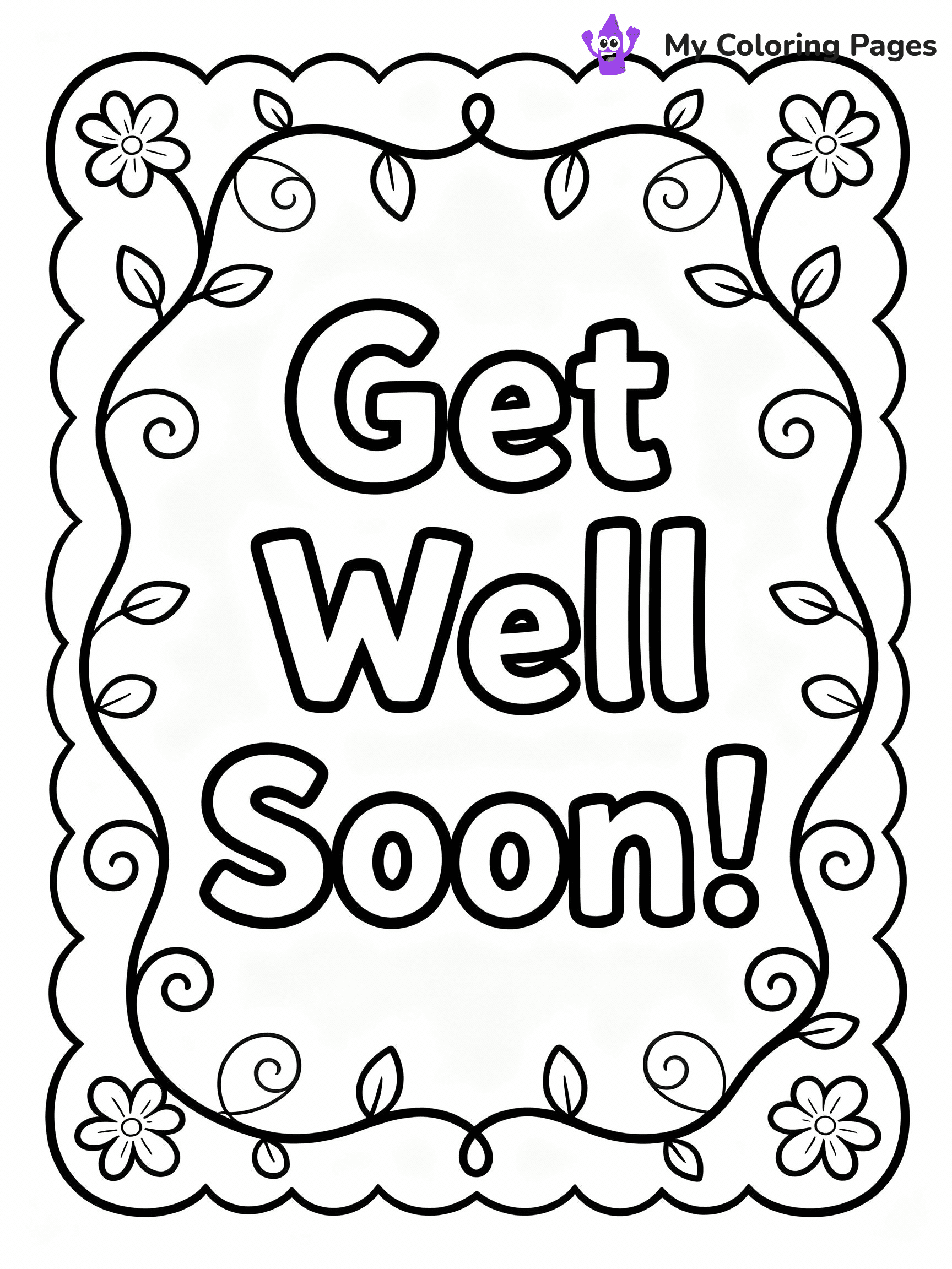Get Well Soon Coloring Pages - 9