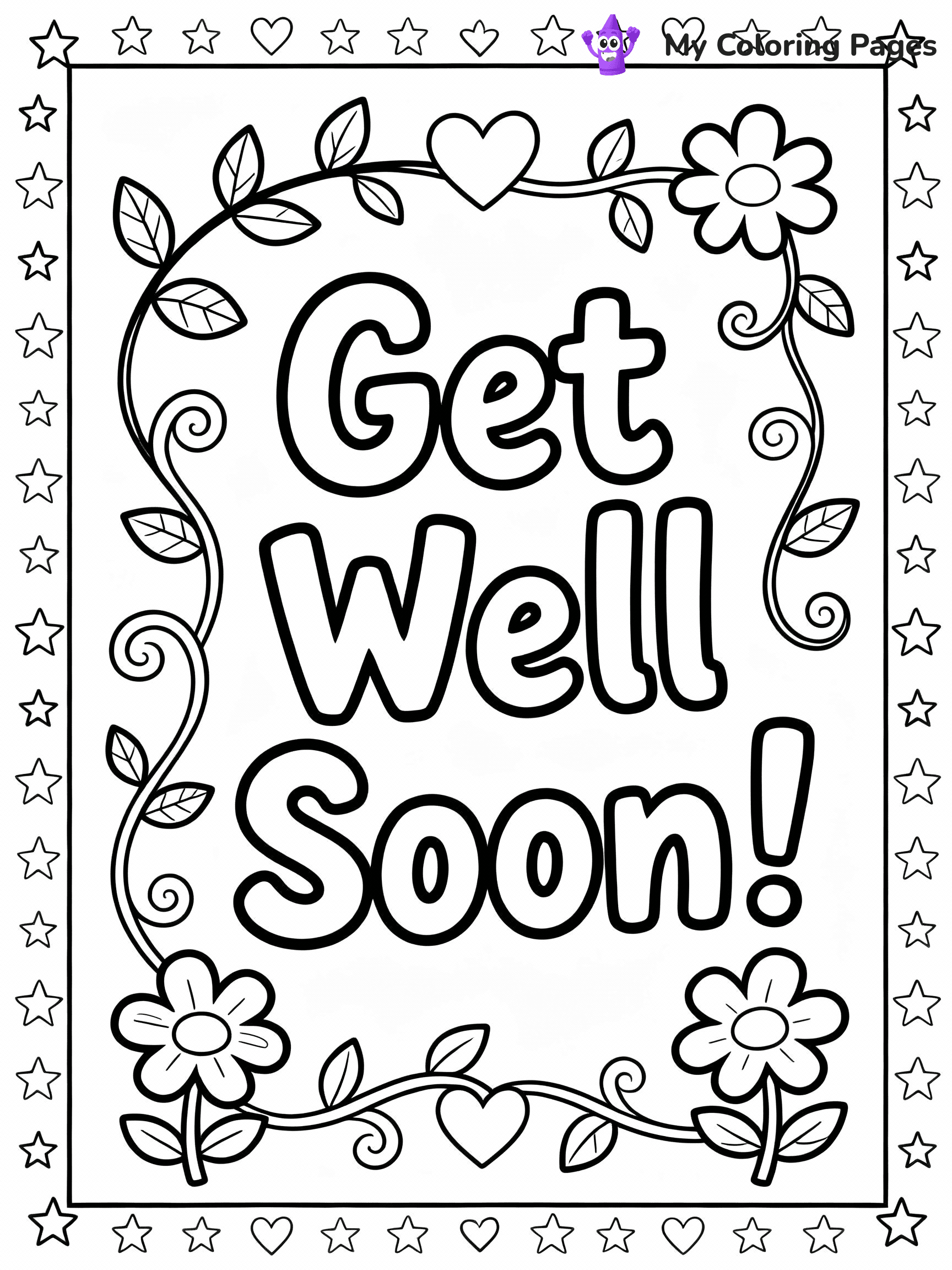 Get Well Soon Coloring Pages - 8
