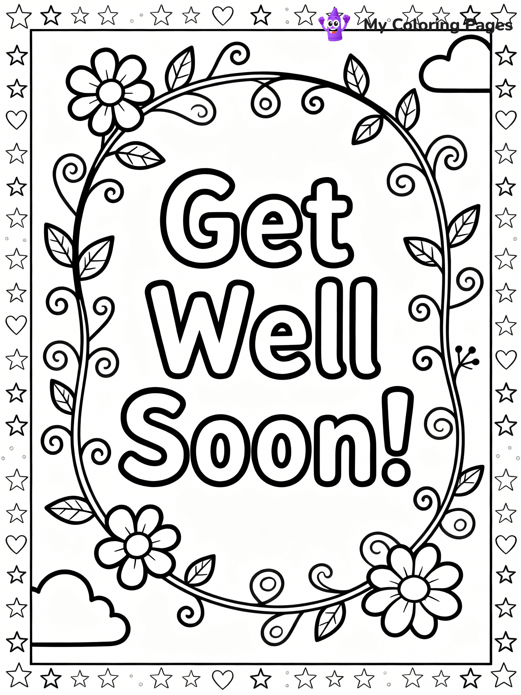 Get Well Soon Coloring Pages - 7