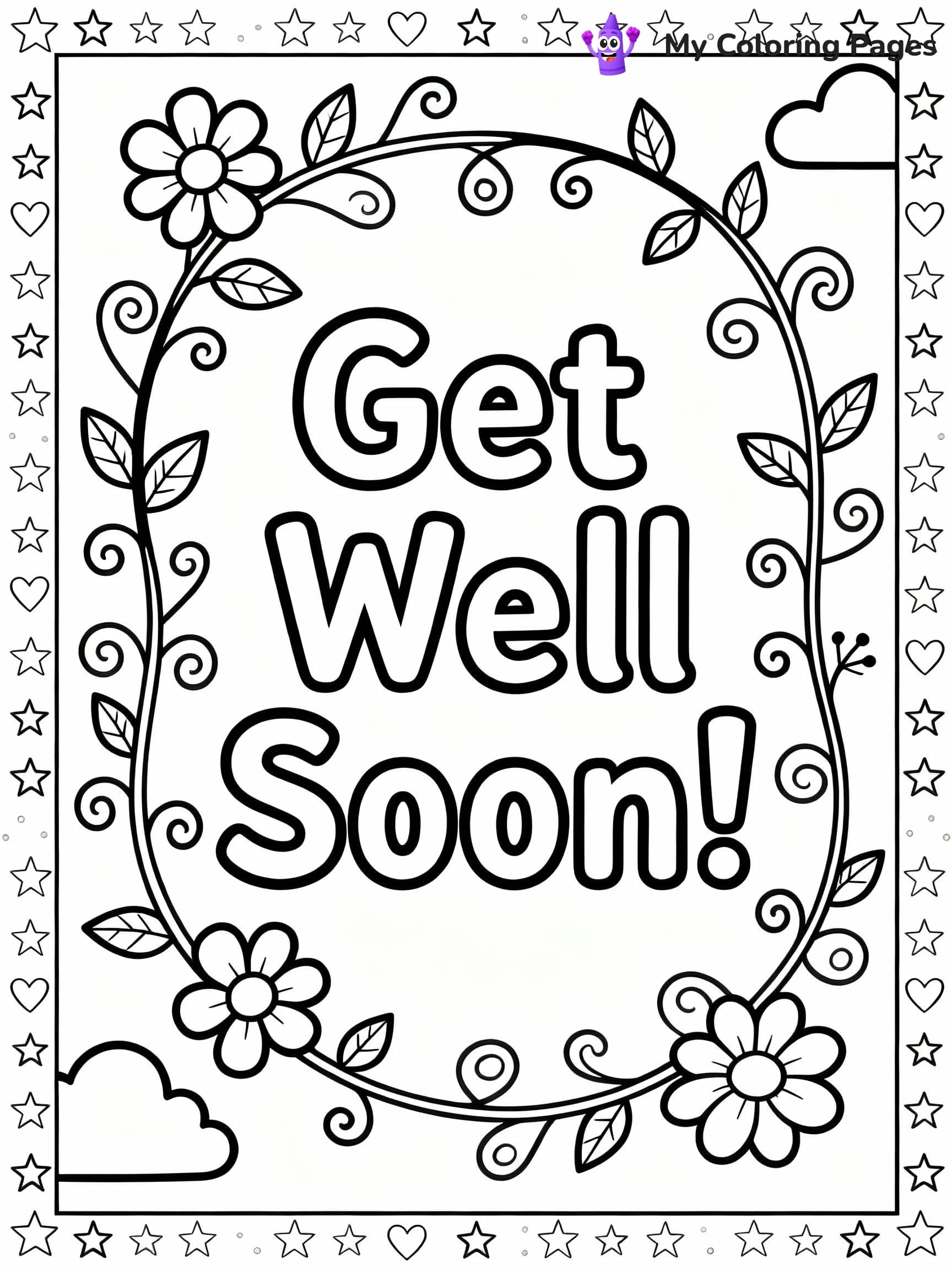 Get Well Soon Coloring Pages - 7