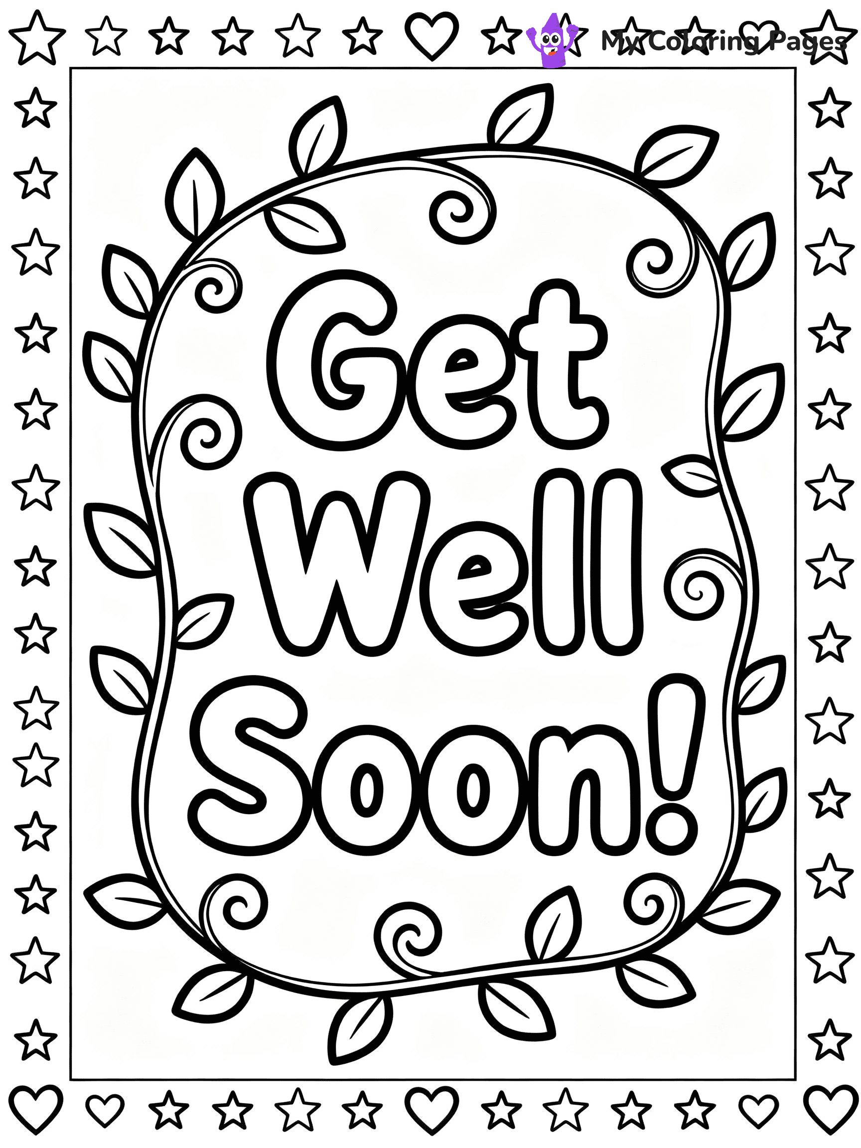 Get Well Soon Coloring Pages - 3