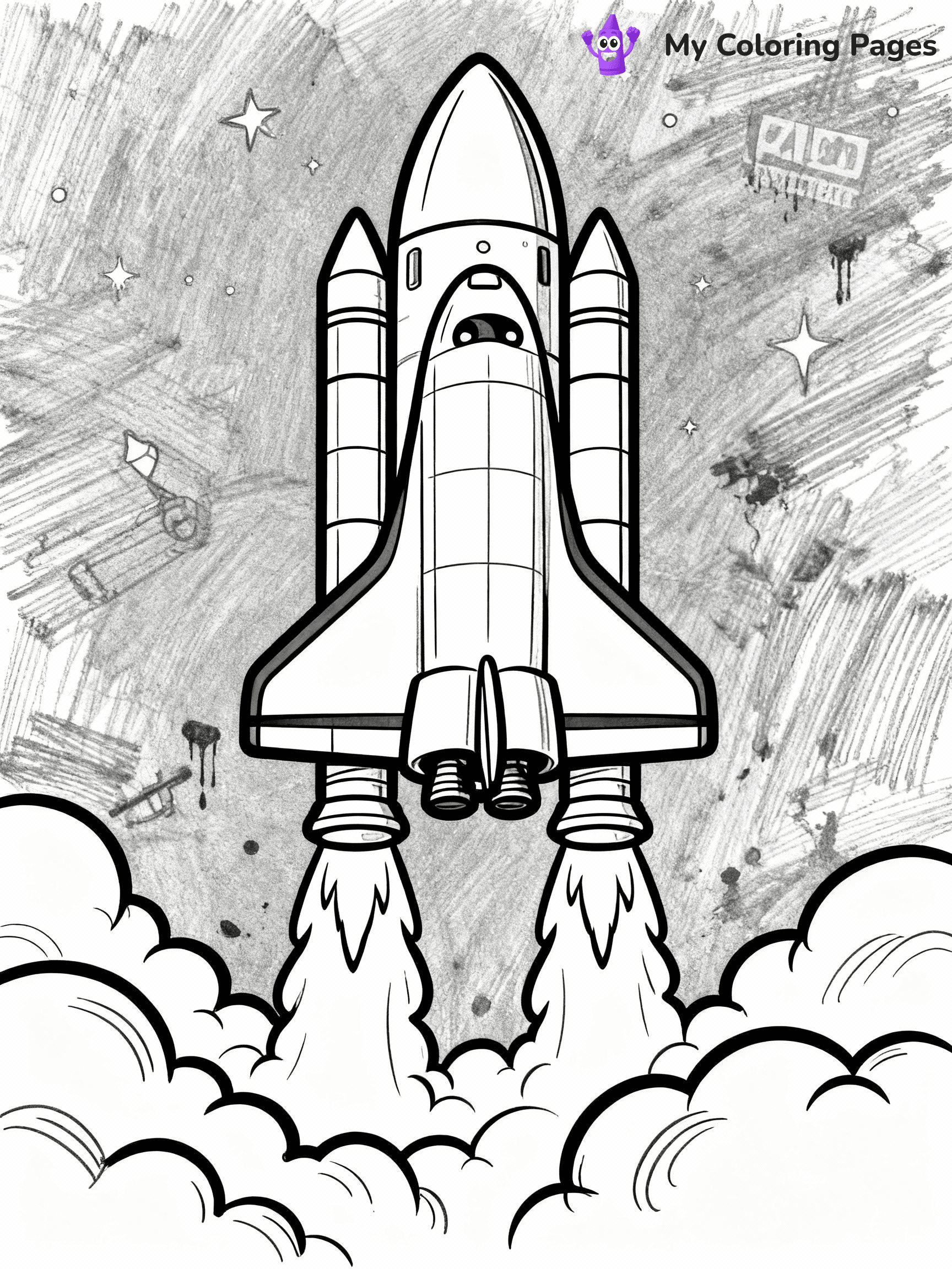 Rocket Coloring Pages - 40