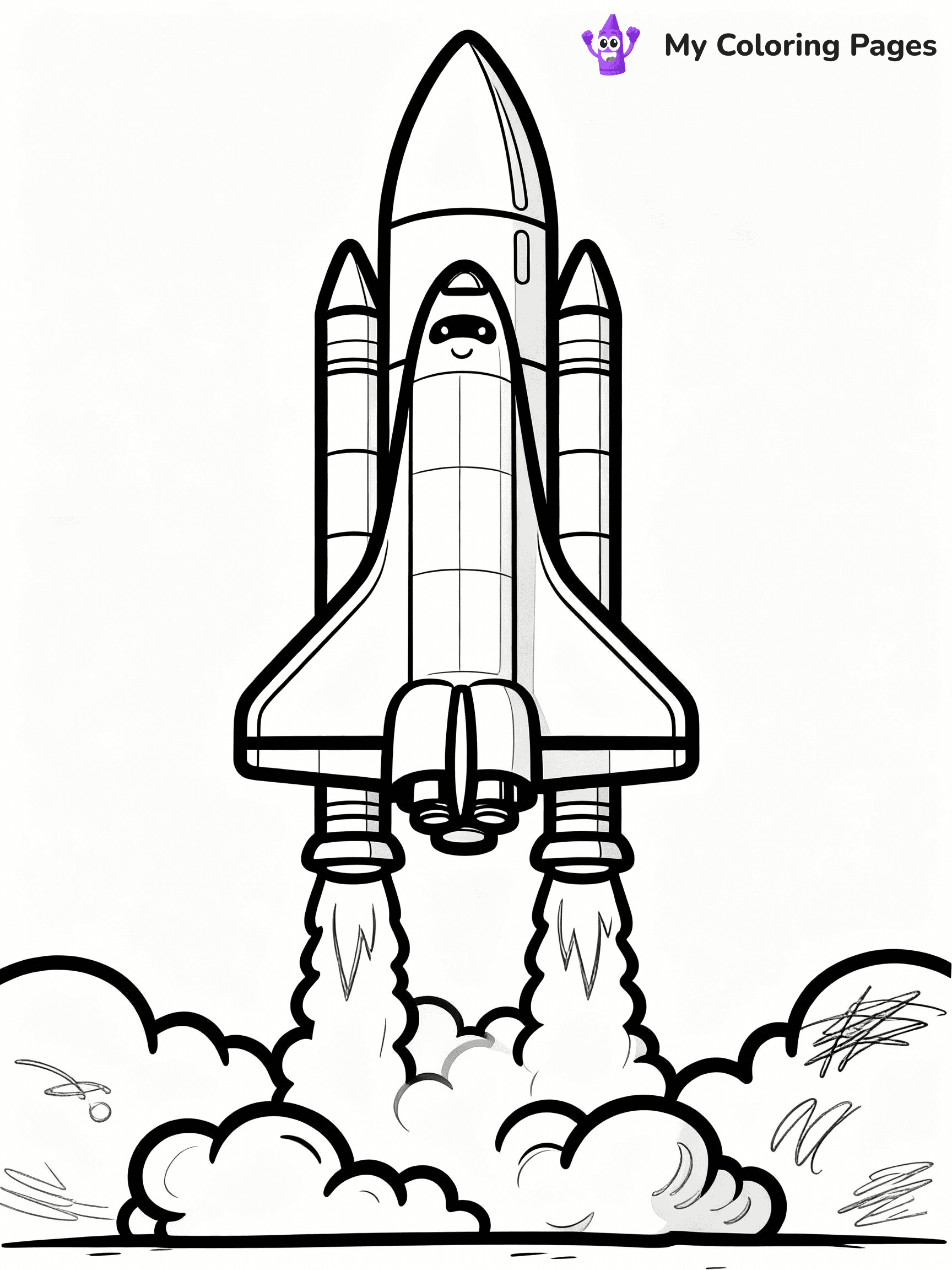 Rocket Coloring Pages - 38