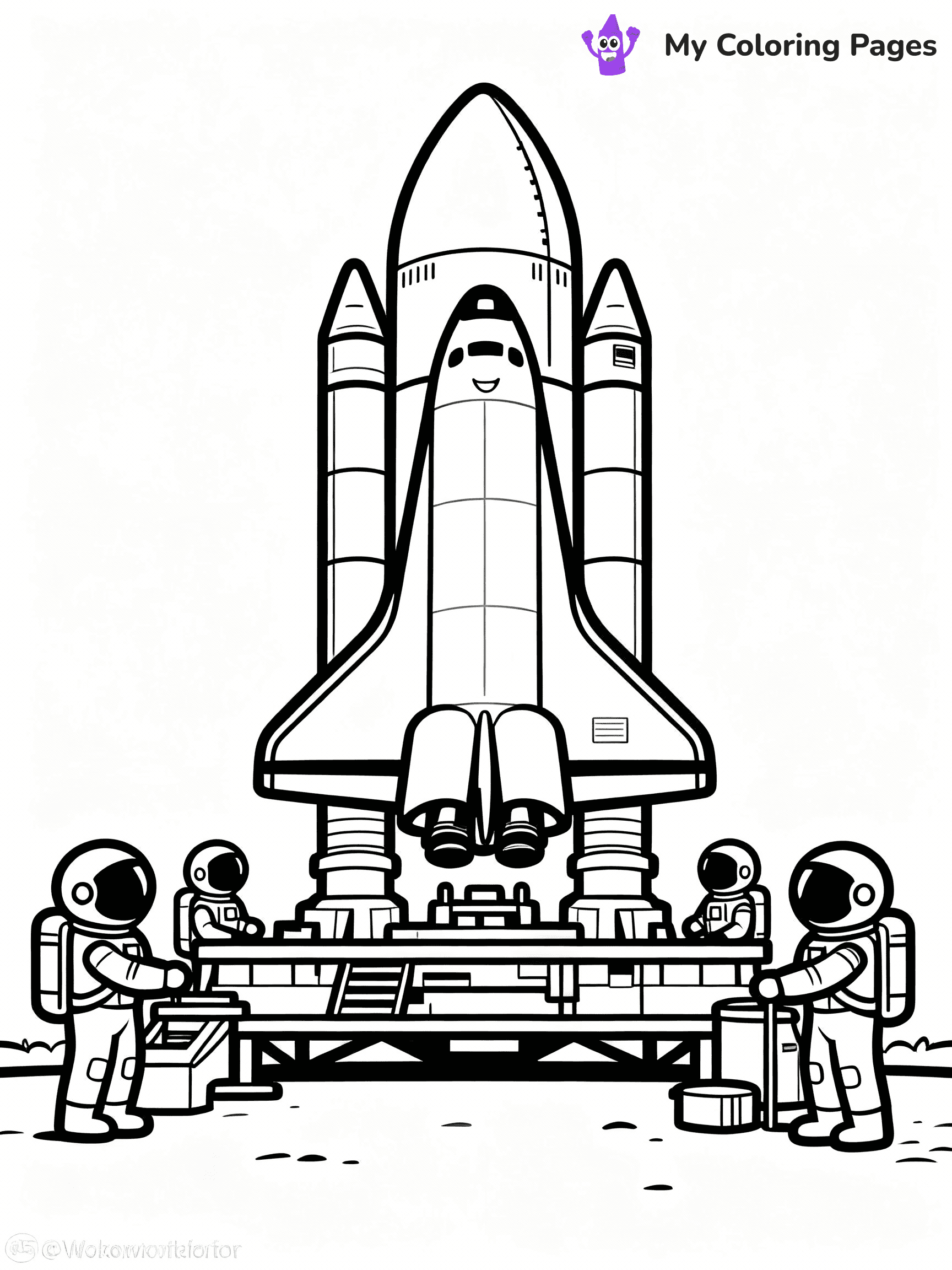 Rocket Coloring Pages - 26